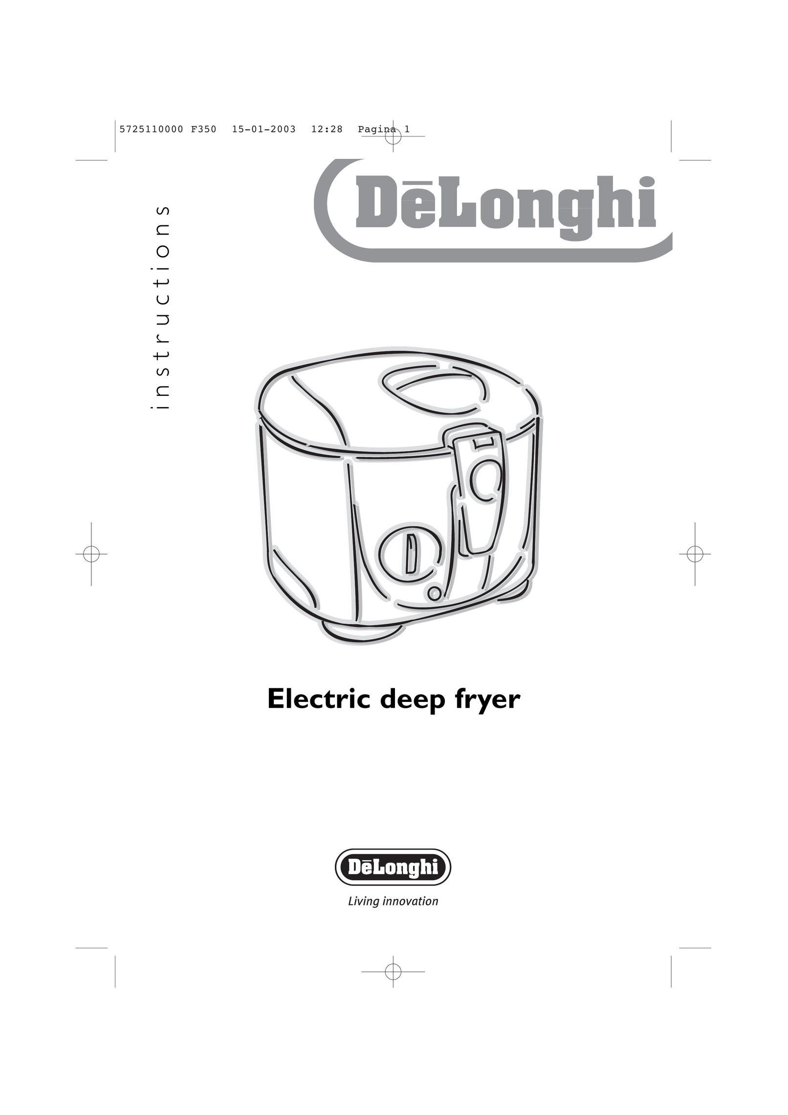 DeLonghi Electric Deep Fryer Fryer User Manual