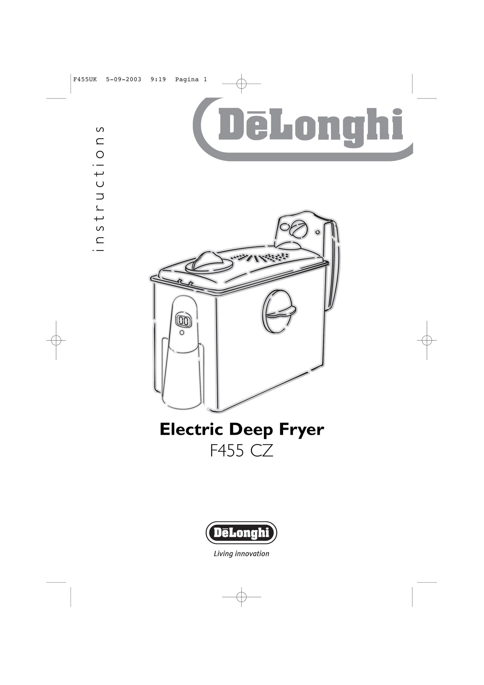 DeLonghi F455 CZ Fryer User Manual