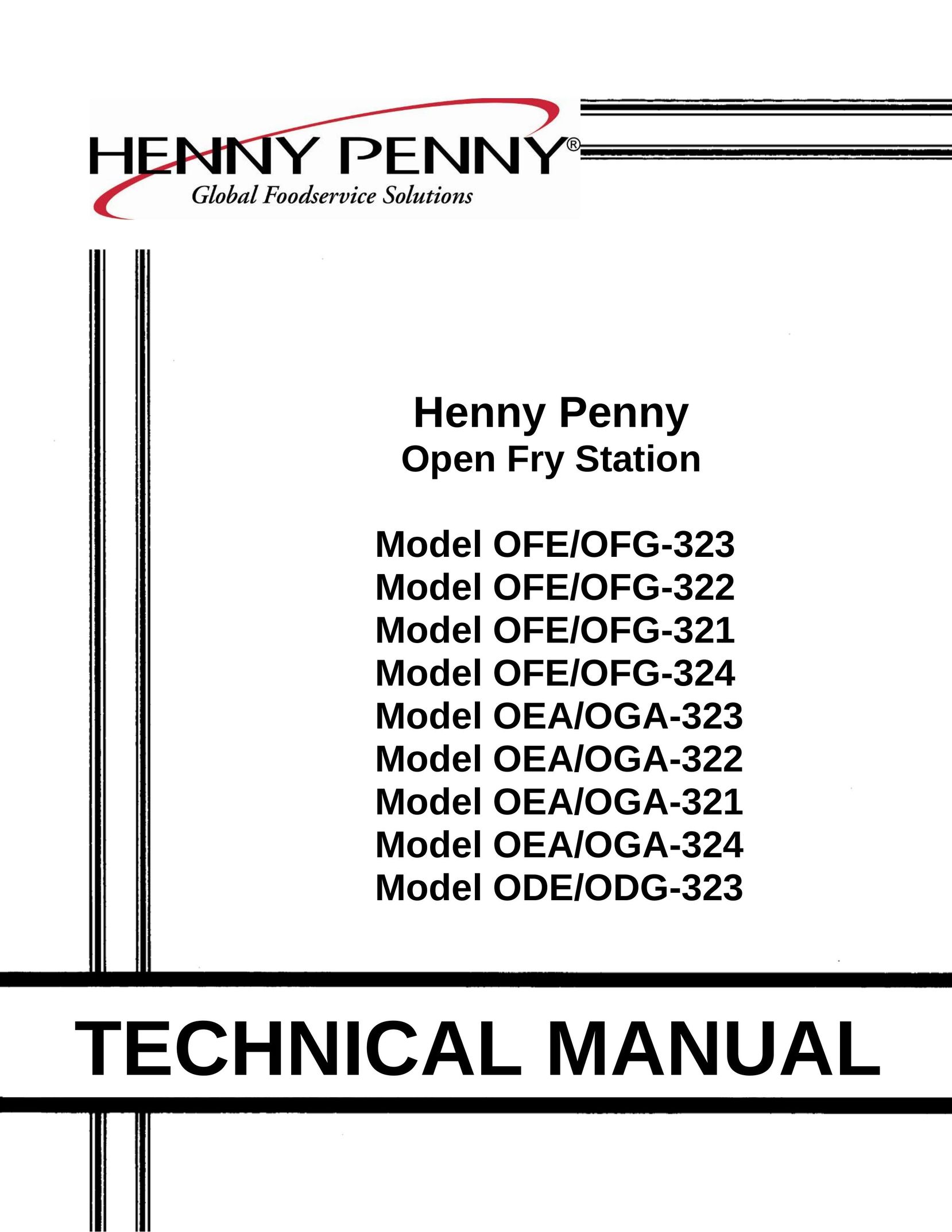 Henny Penny ODE/ODG-323 Fryer User Manual
