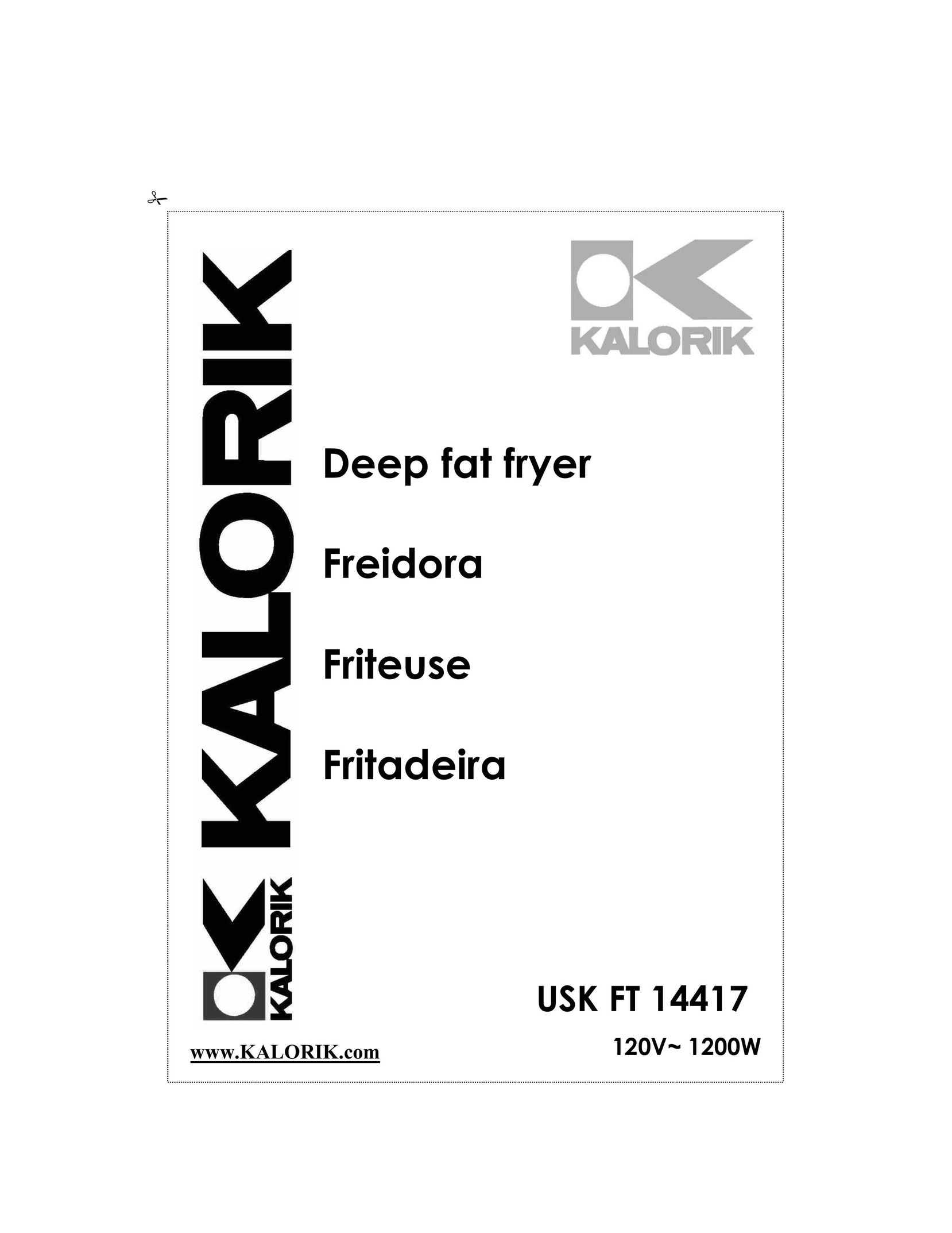 Kalorik USK FT 14417 Fryer User Manual