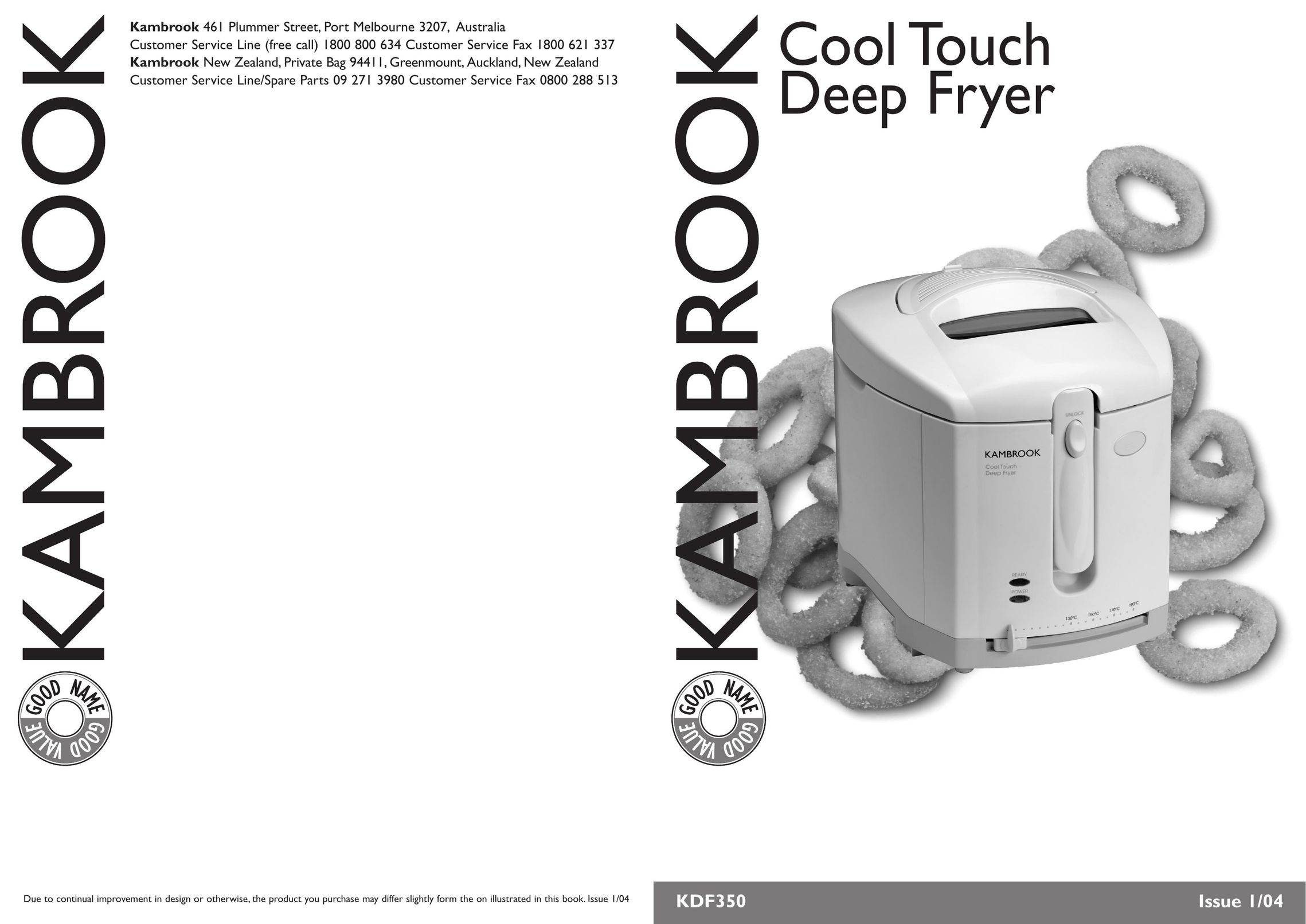 Kambrook KDF350 Fryer User Manual