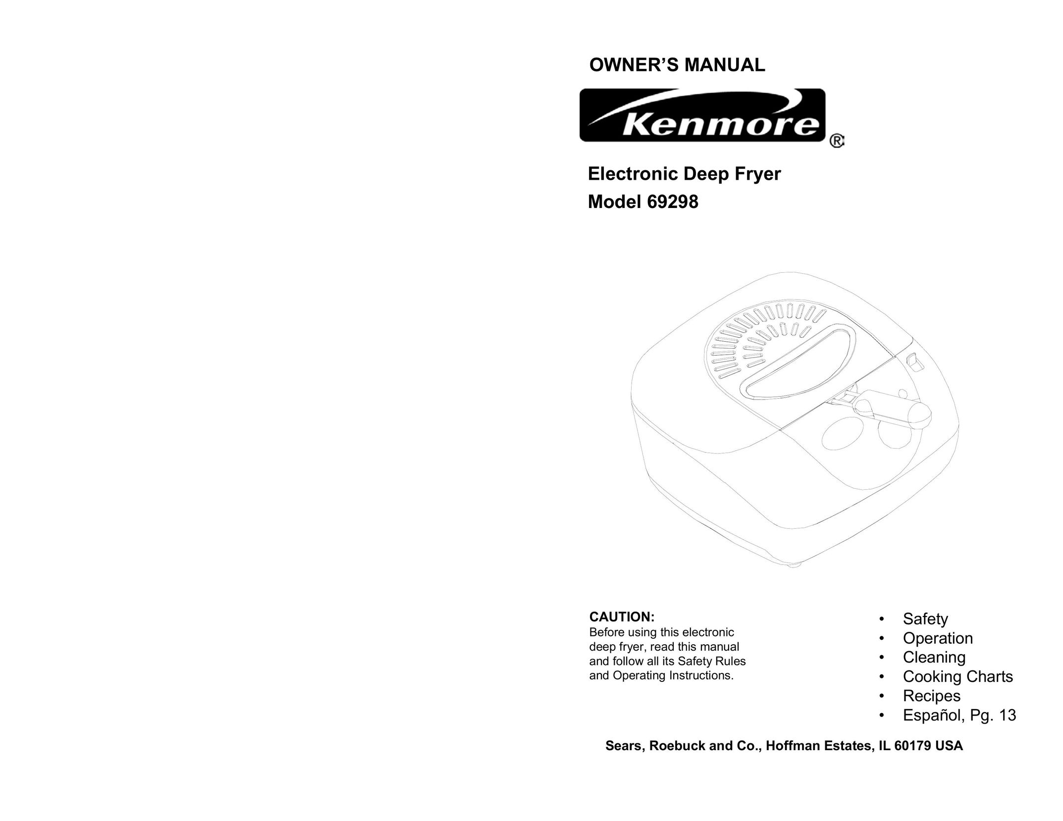Kenmore 69298 Fryer User Manual