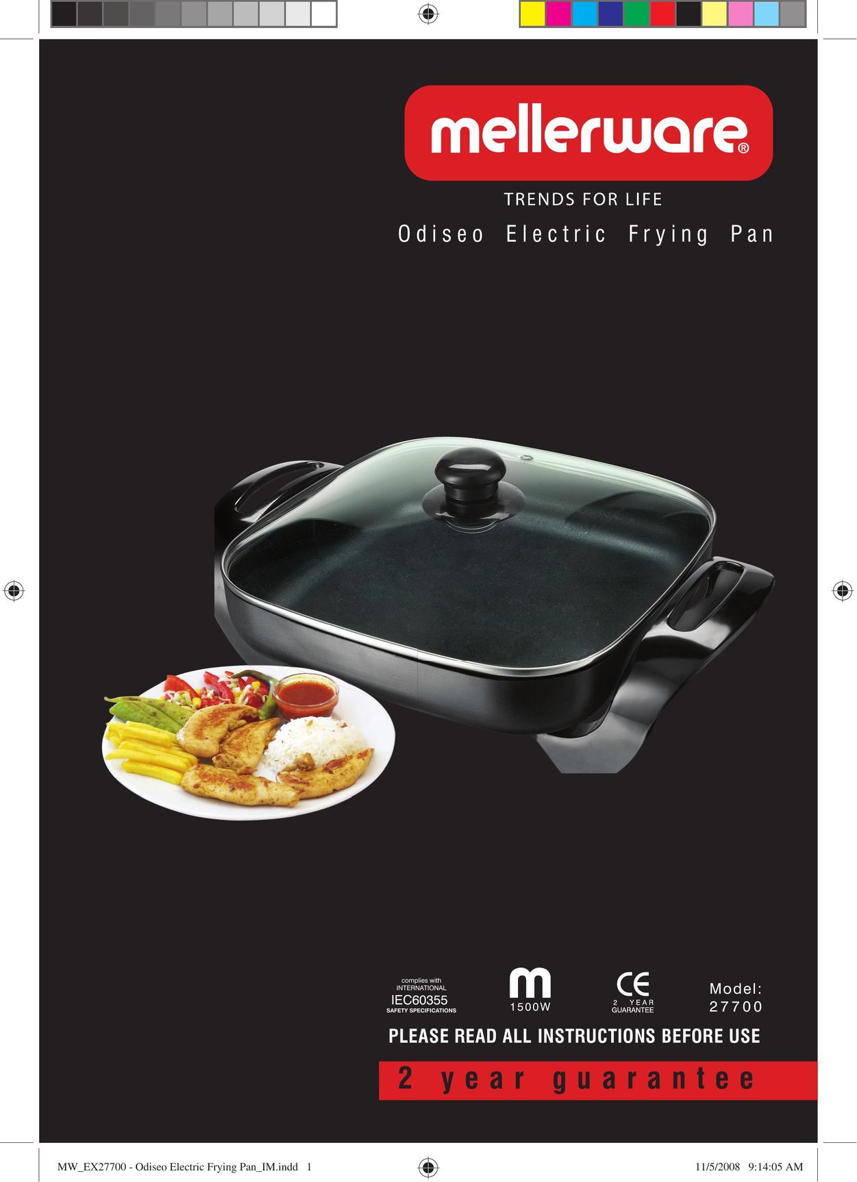 Mellerware 27700 Fryer User Manual