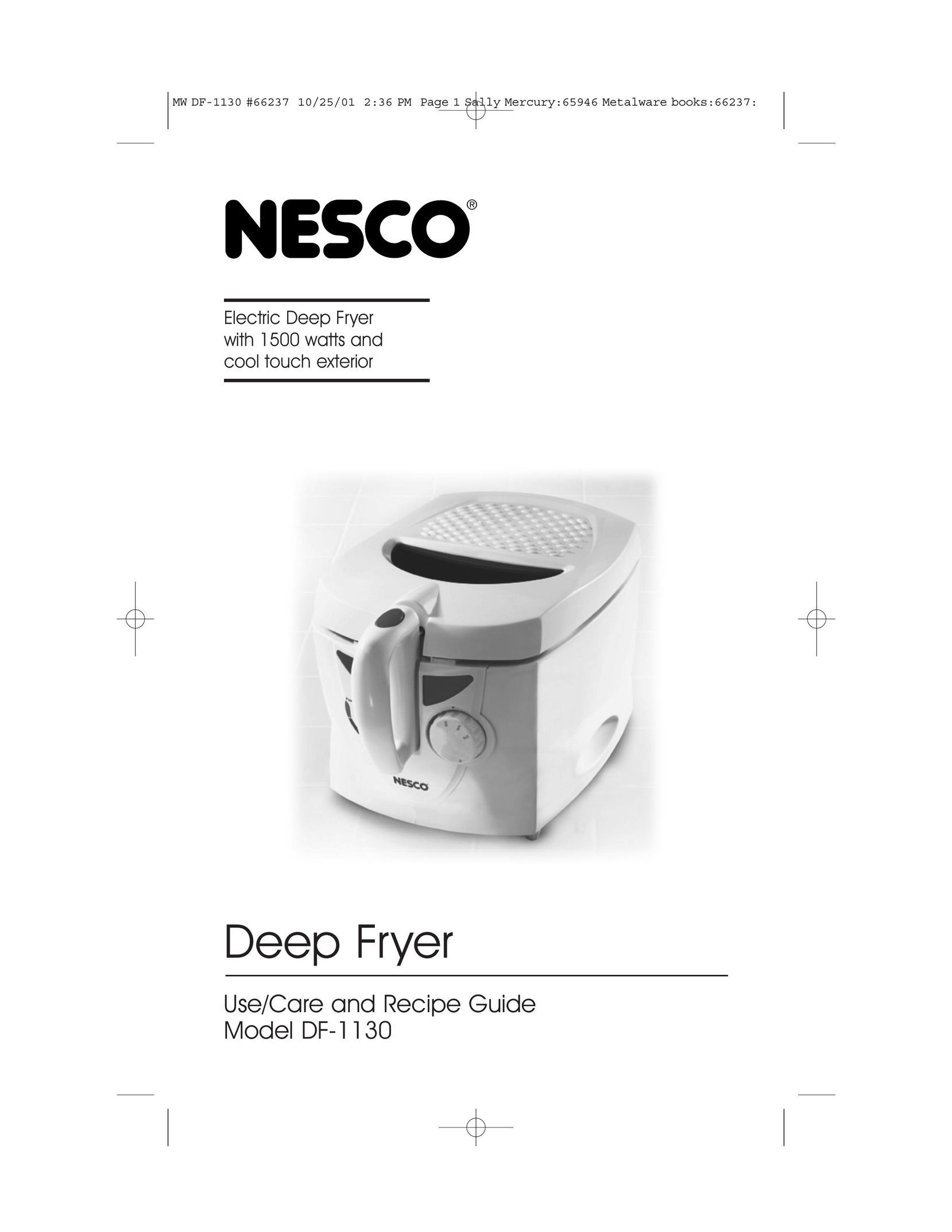 Nesco DF-1130 Fryer User Manual