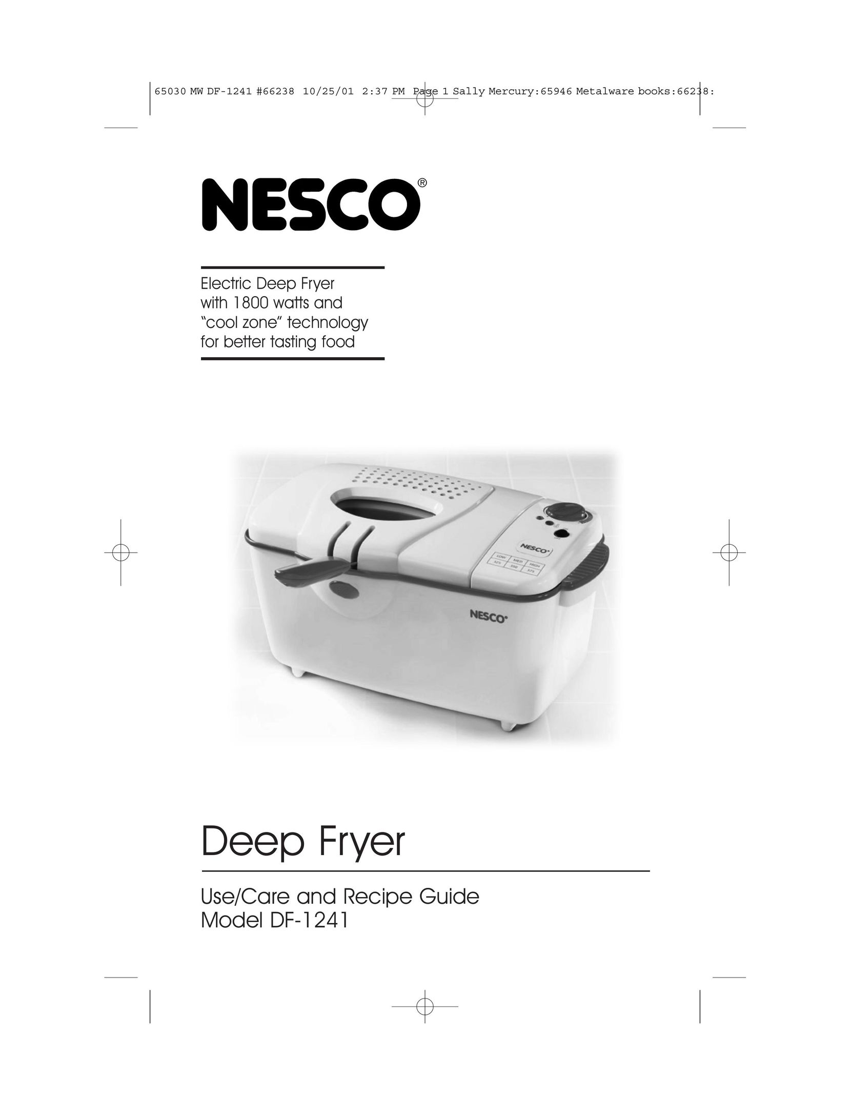 Nesco DF-1241 Fryer User Manual