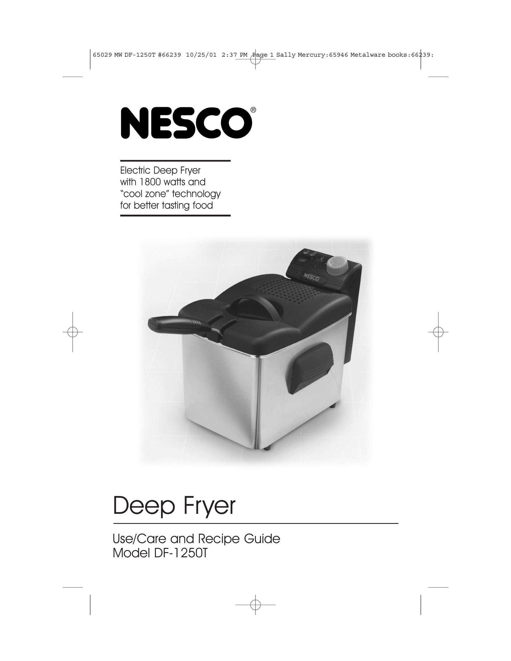 Nesco DF-1250T Fryer User Manual