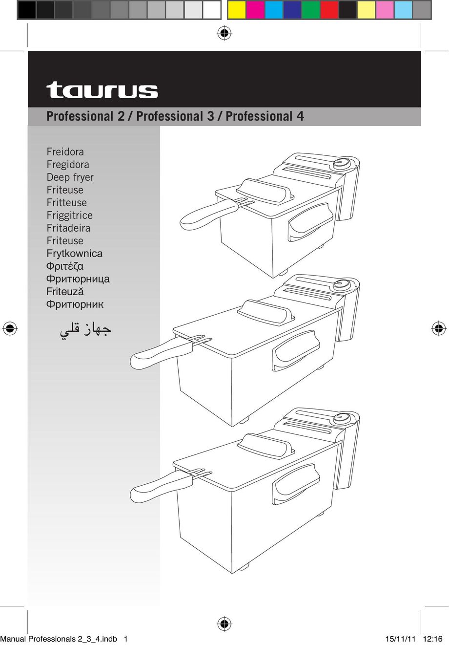 Taurus Group Professional 3 Fryer User Manual