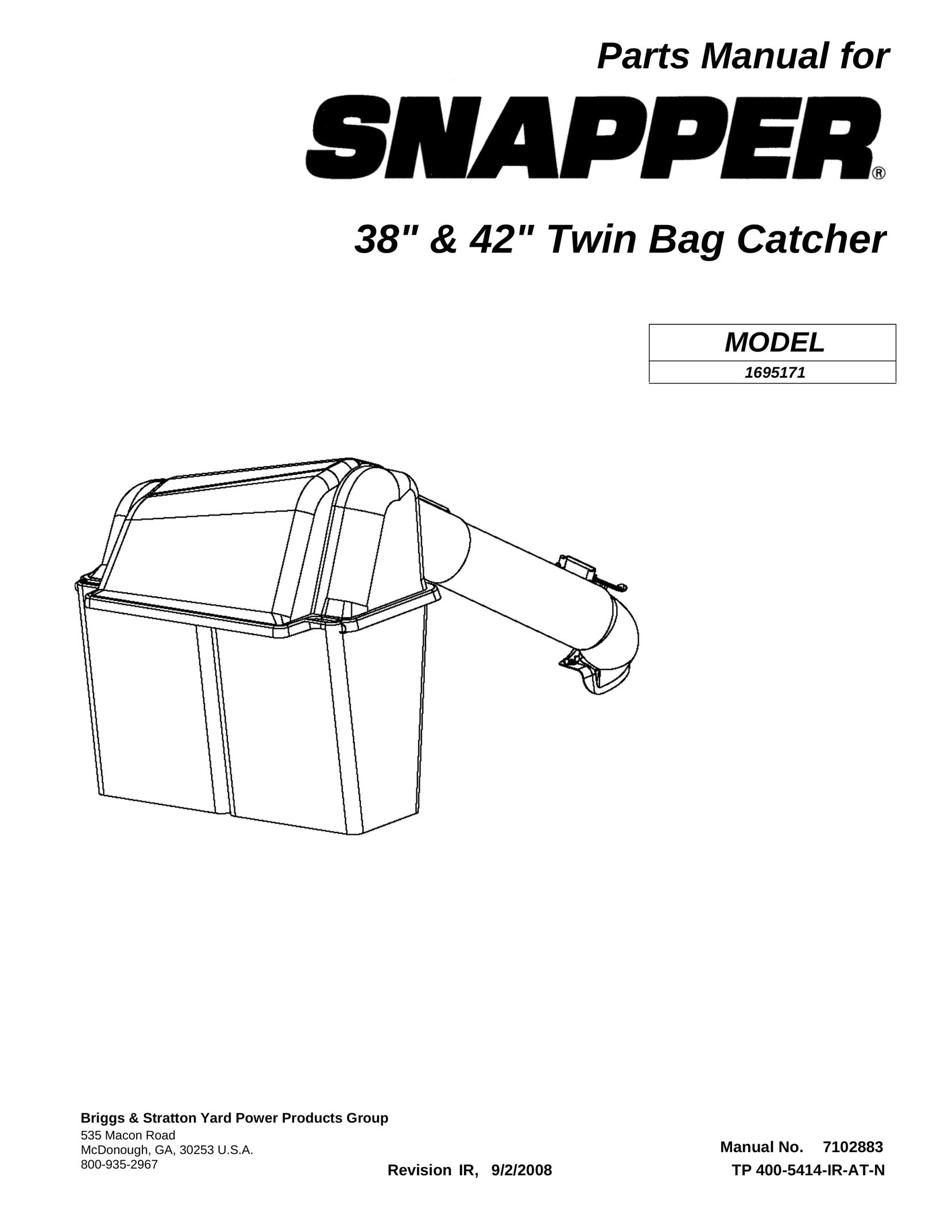 Snapper 1695171 Garbage Disposal User Manual