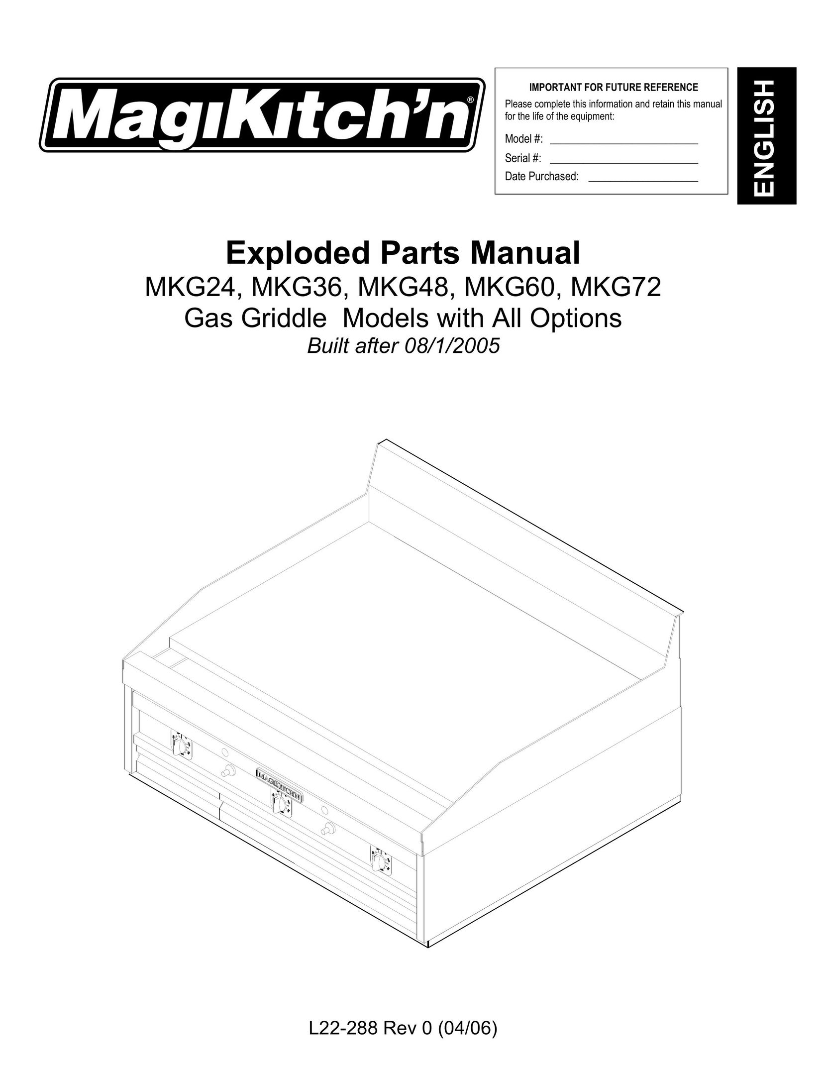 Magikitch'n L22-288 Griddle User Manual