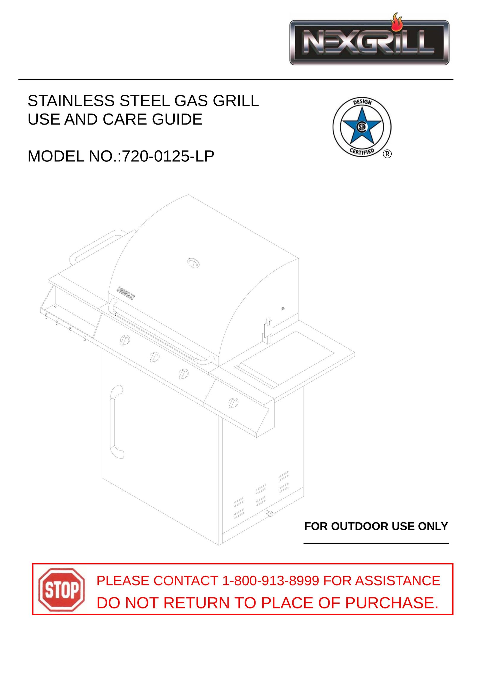 Nexgrill 720-0125-LP Griddle User Manual