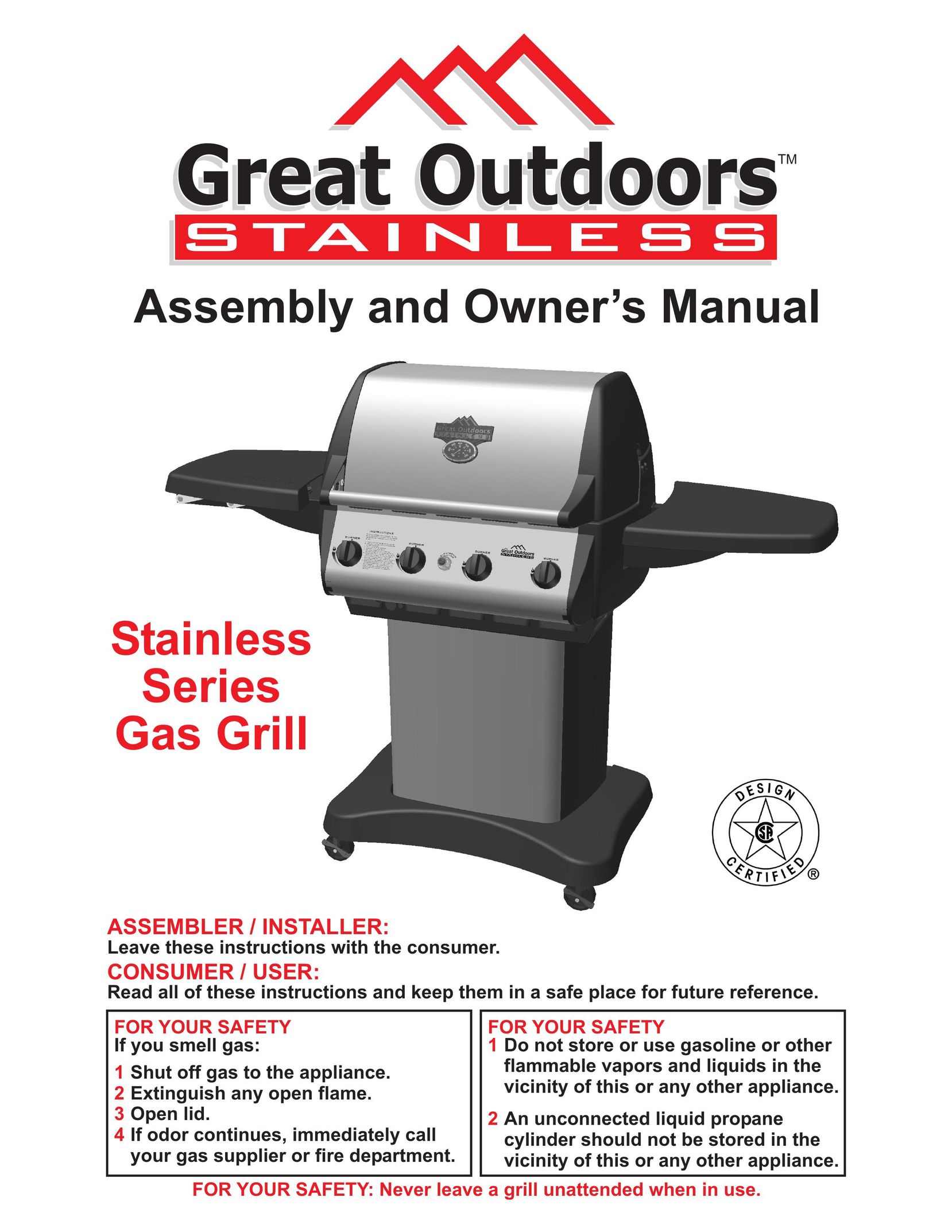 Vermont Casting Gas Grill Griddle User Manual