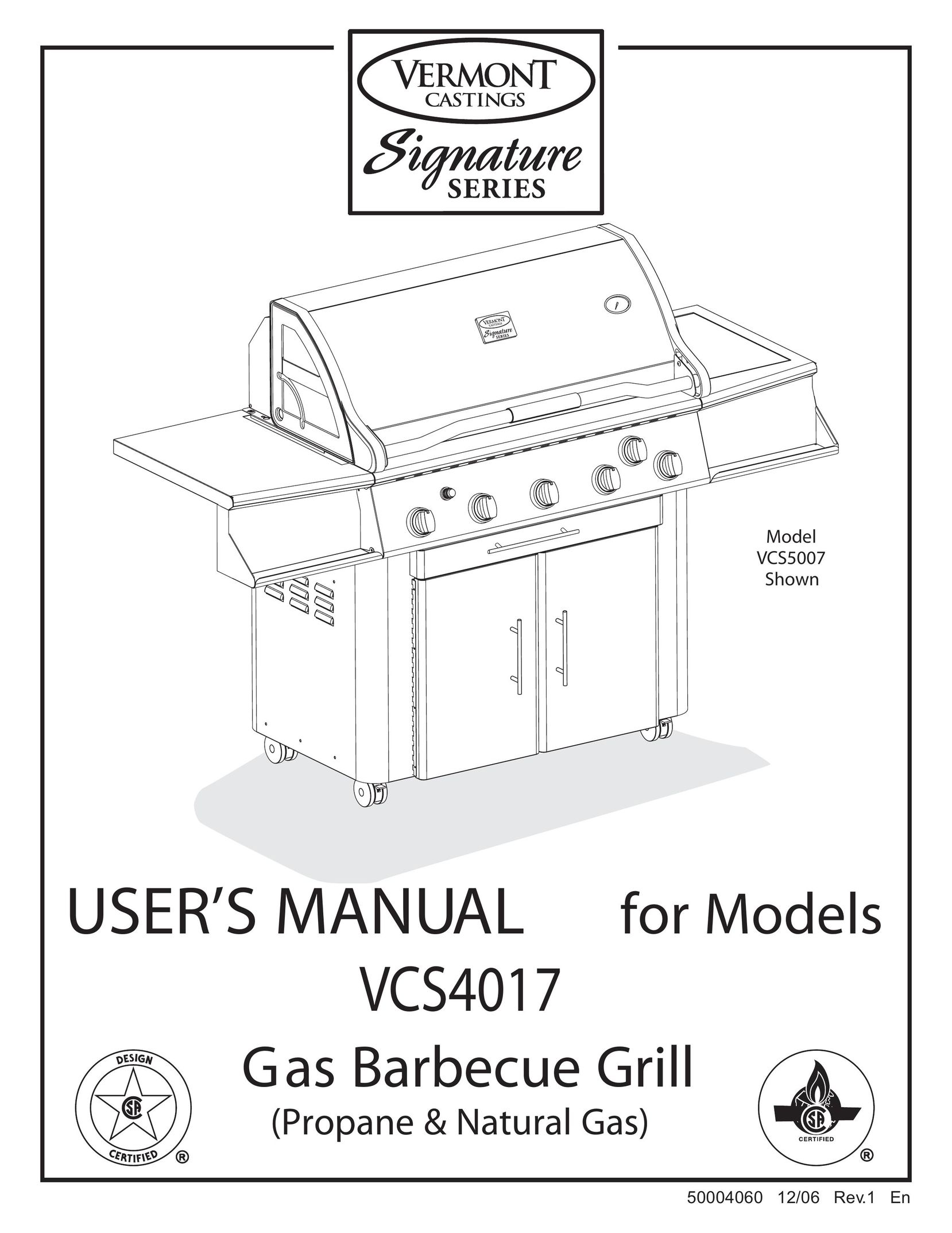 Vermont Casting VCS4017 Griddle User Manual