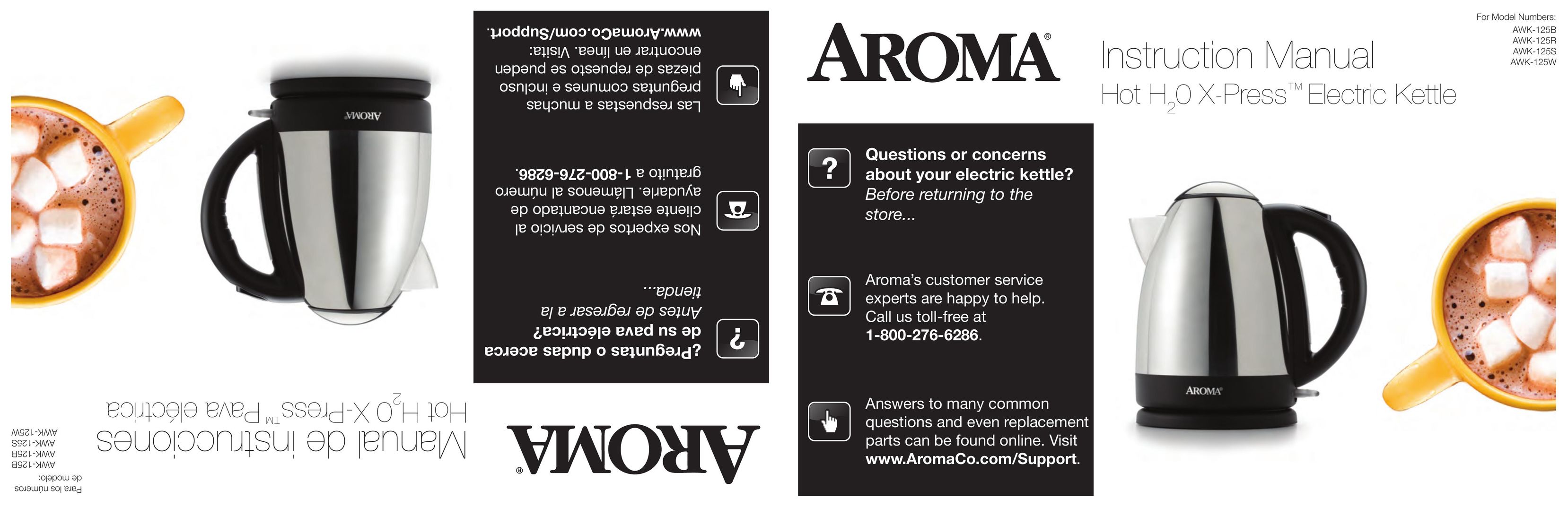 Aroma AWK-125W Hot Beverage Maker User Manual