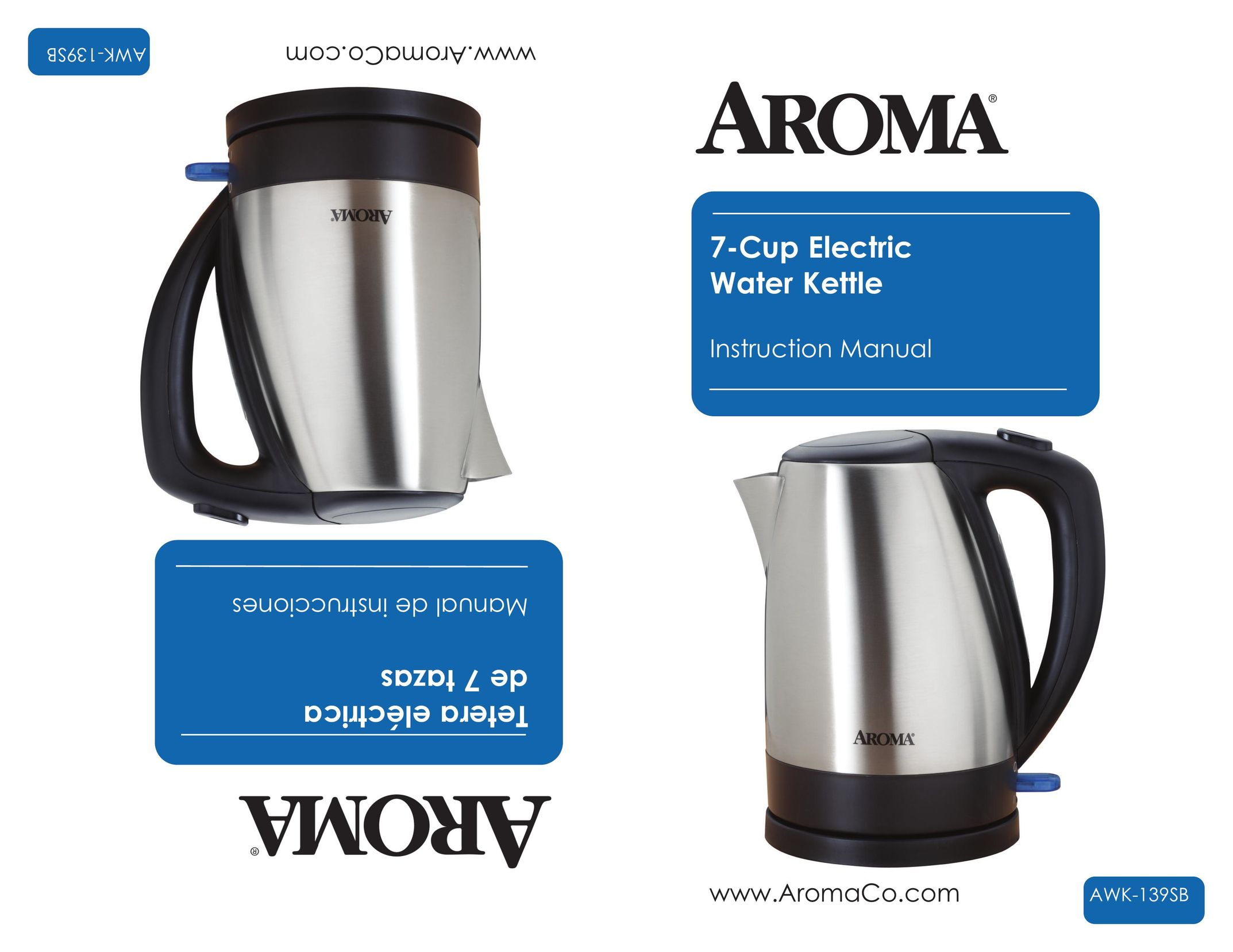 Aroma AWK-139SB Hot Beverage Maker User Manual
