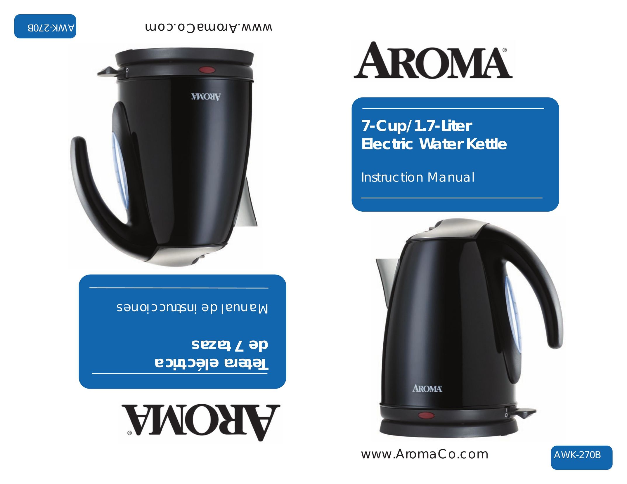 Aroma AWK-270B Hot Beverage Maker User Manual