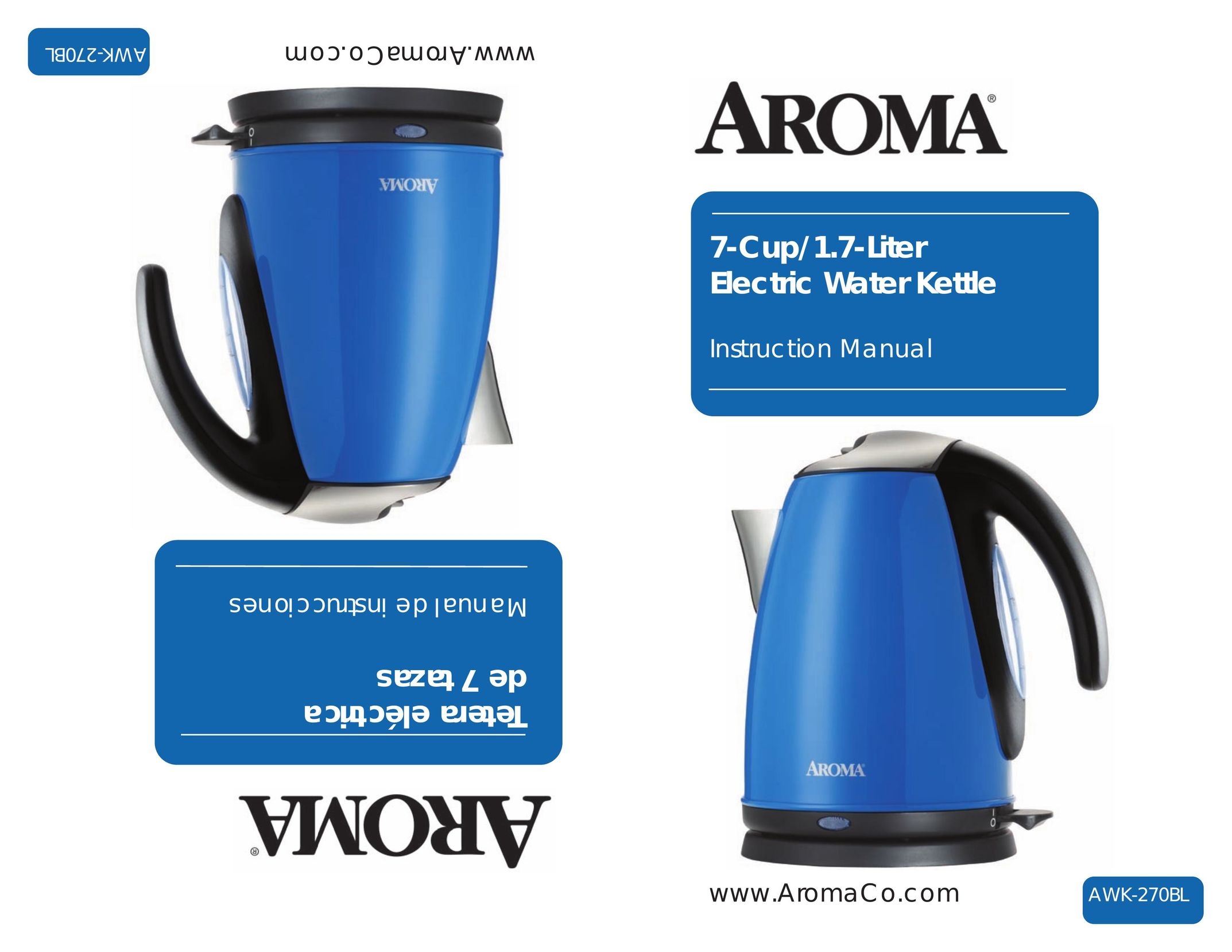 Aroma AWK-270BL Hot Beverage Maker User Manual