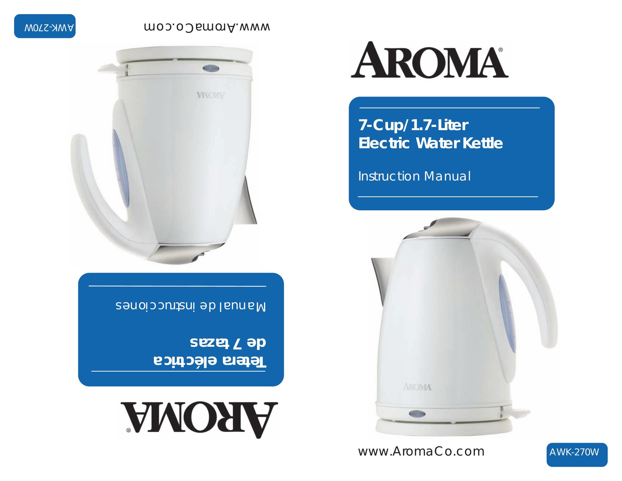 Aroma AWK-270W Hot Beverage Maker User Manual