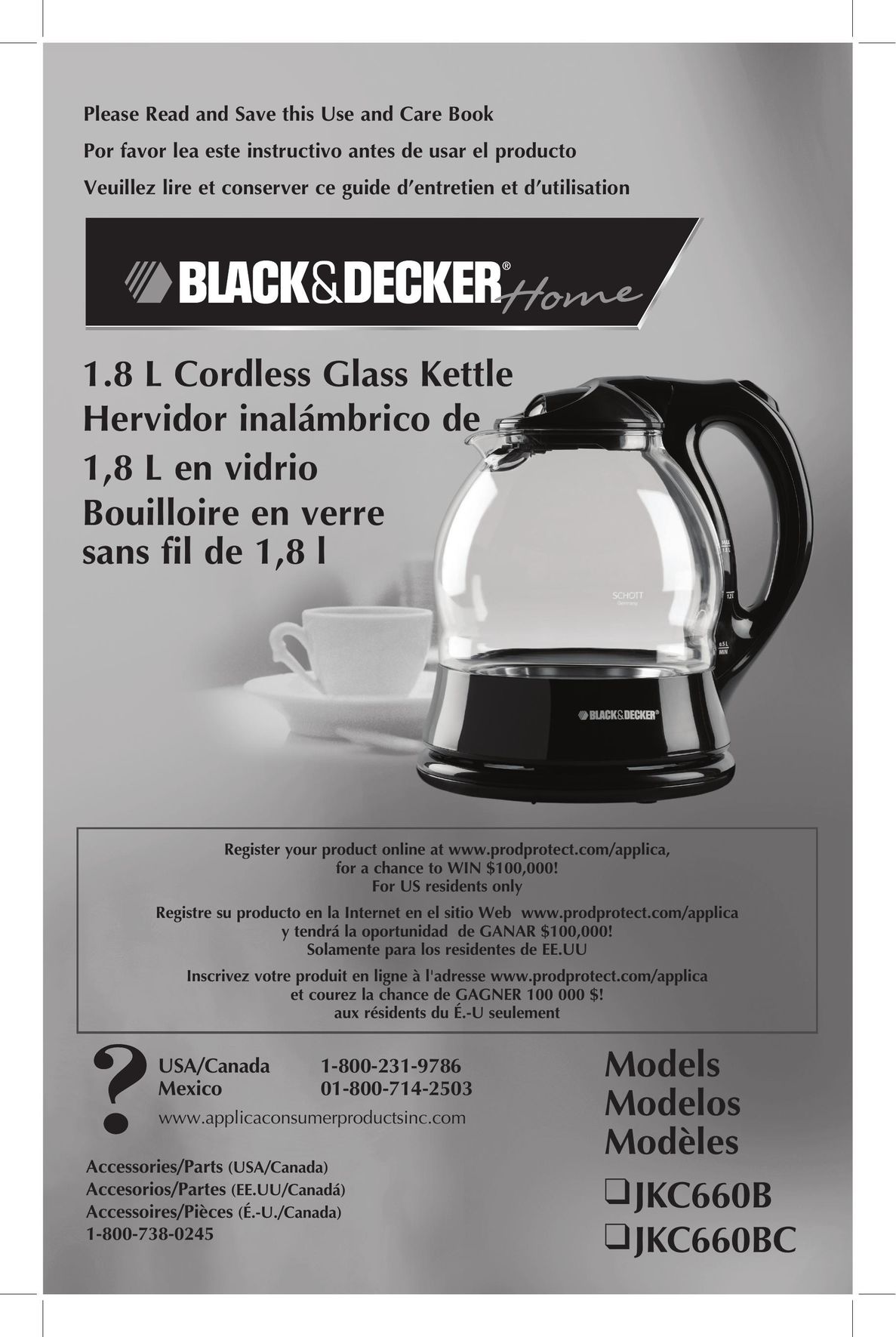 Black & Decker JKC660B Hot Beverage Maker User Manual