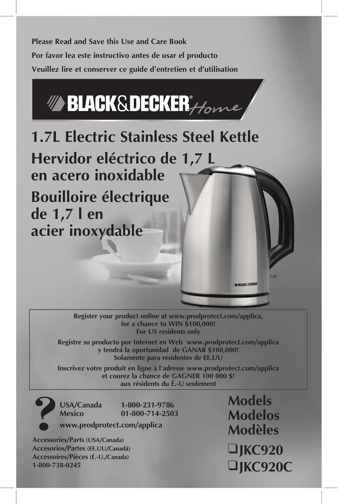 Black & Decker JKC920 Hot Beverage Maker User Manual