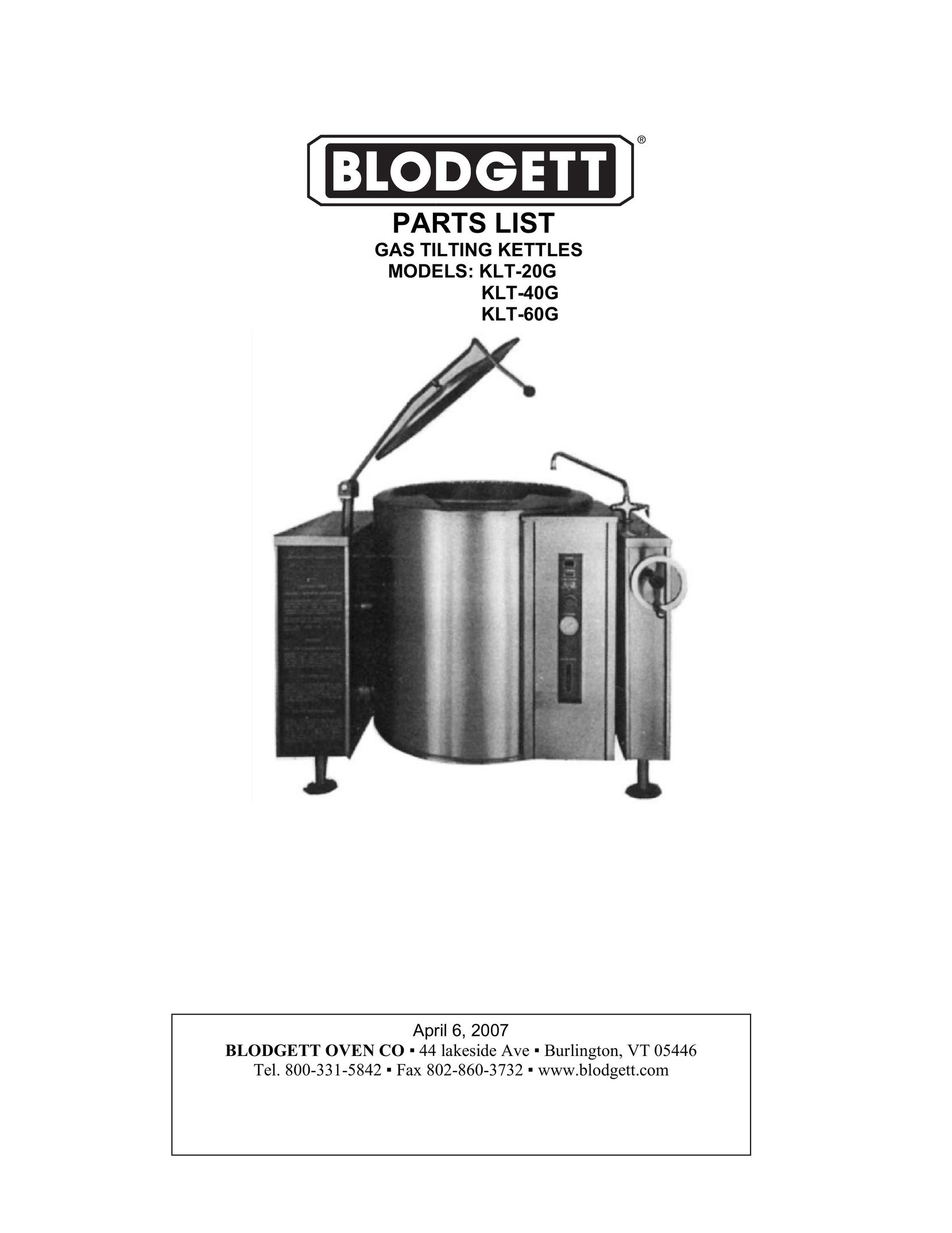 Blodgett KLT-20G Hot Beverage Maker User Manual