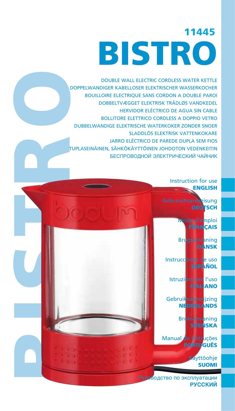 Bodum 11445 Hot Beverage Maker User Manual