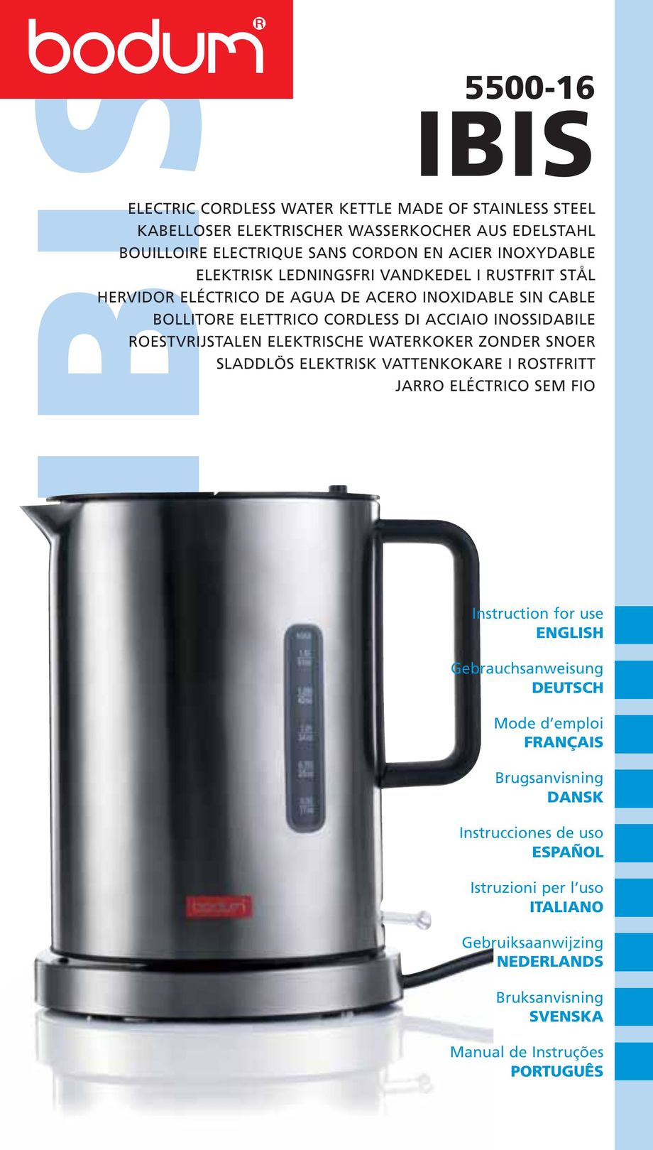 Bodum 5500-16 Hot Beverage Maker User Manual