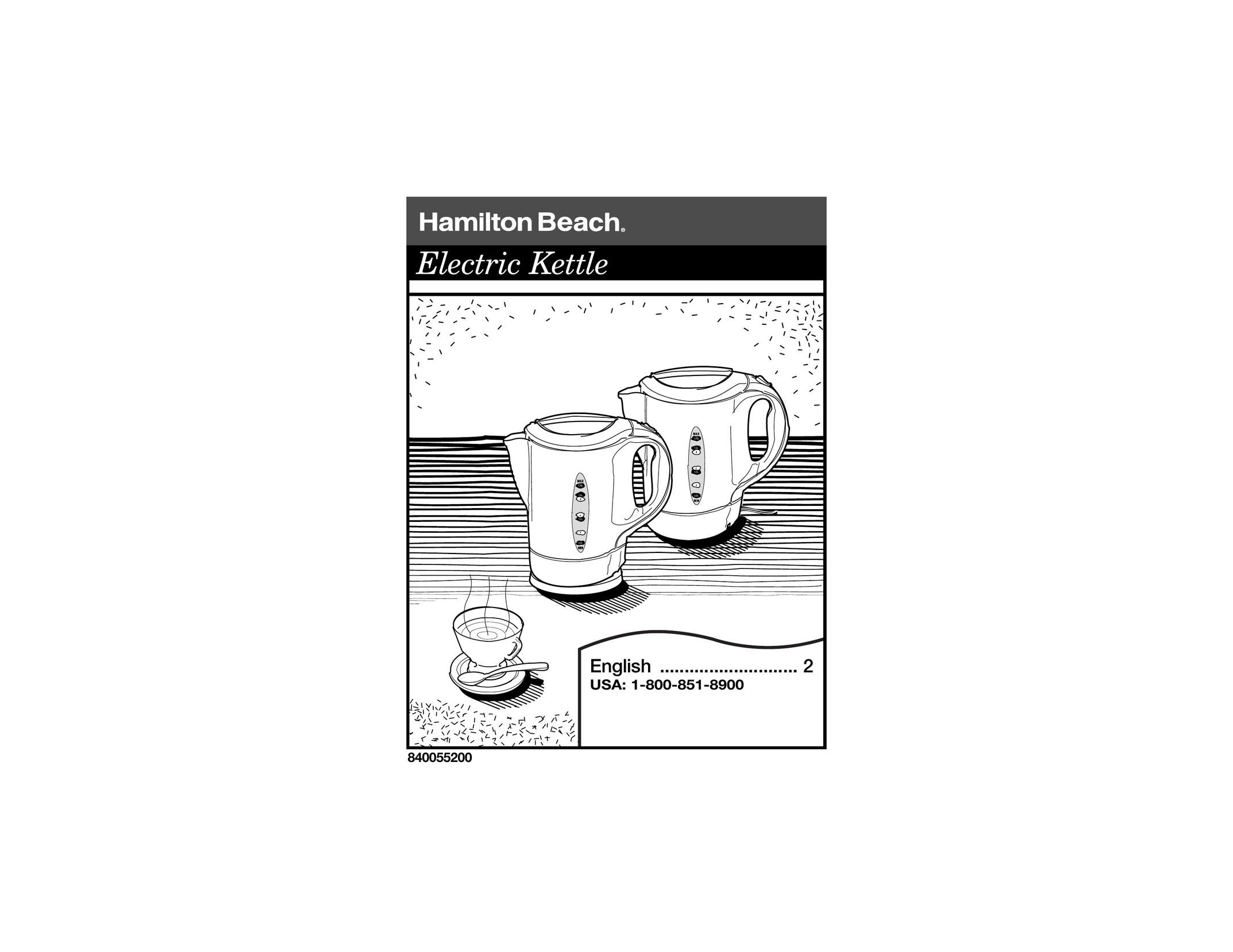 Hamilton Beach 840055200 Hot Beverage Maker User Manual