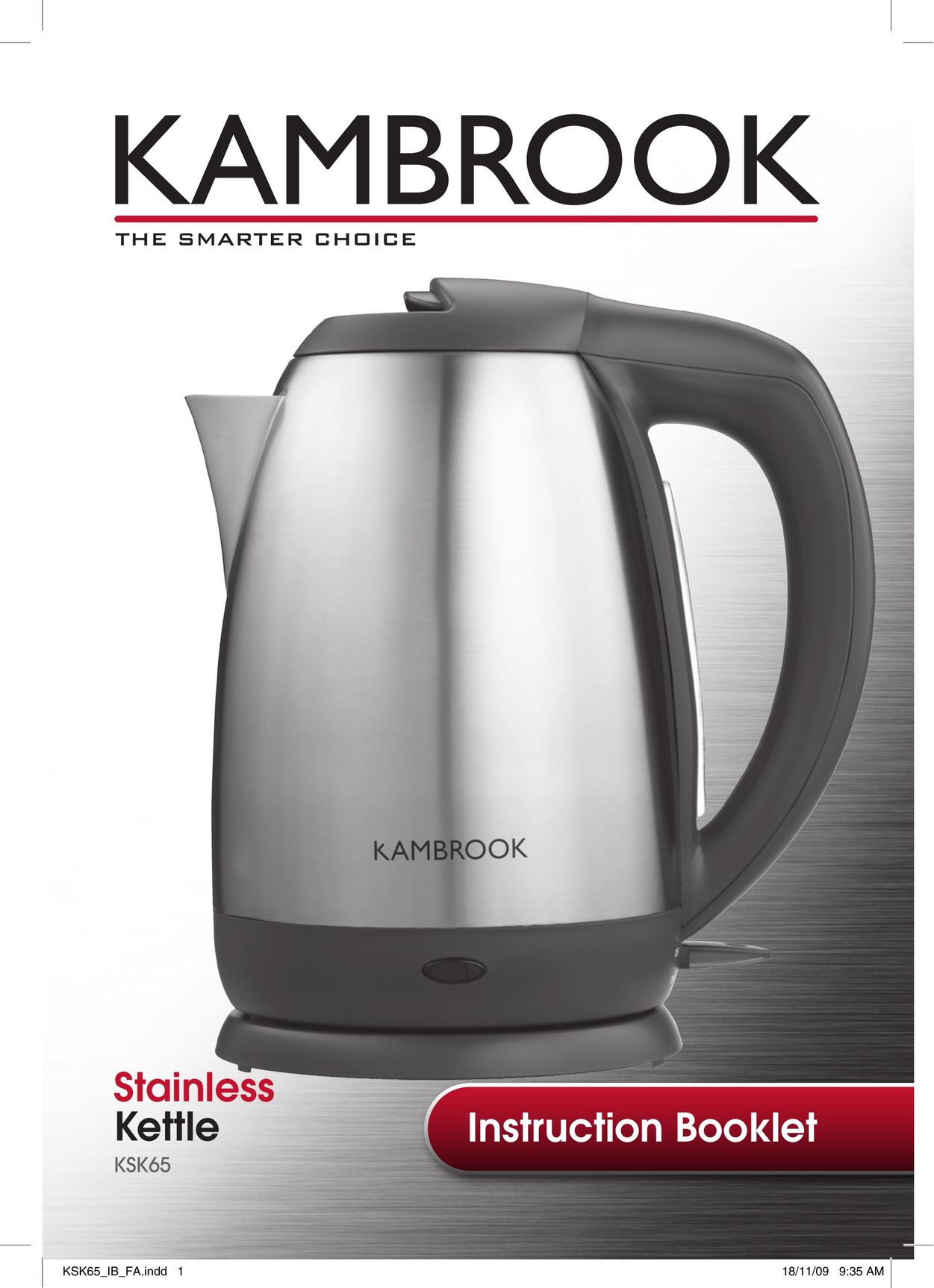 Kambrook KSK65 Hot Beverage Maker User Manual