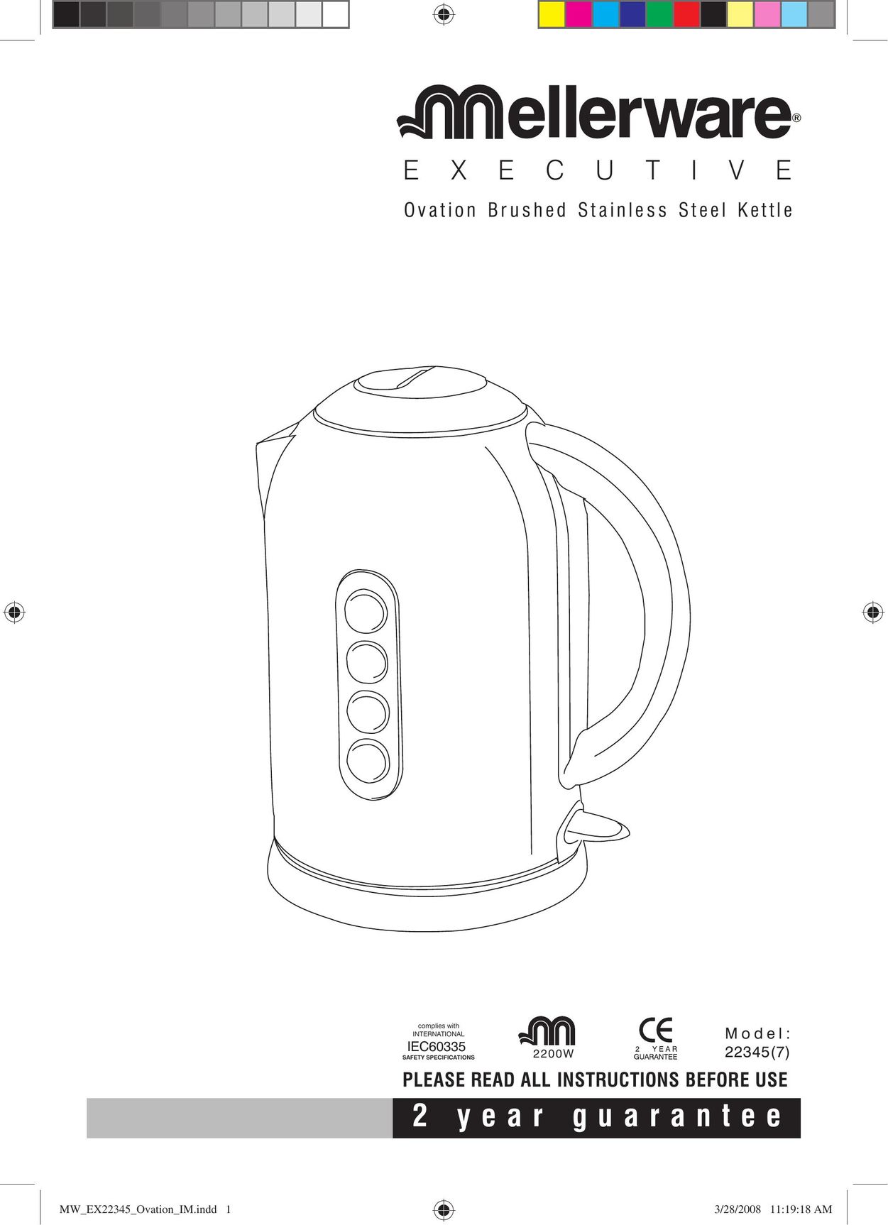 Mellerware 22345(7) Hot Beverage Maker User Manual