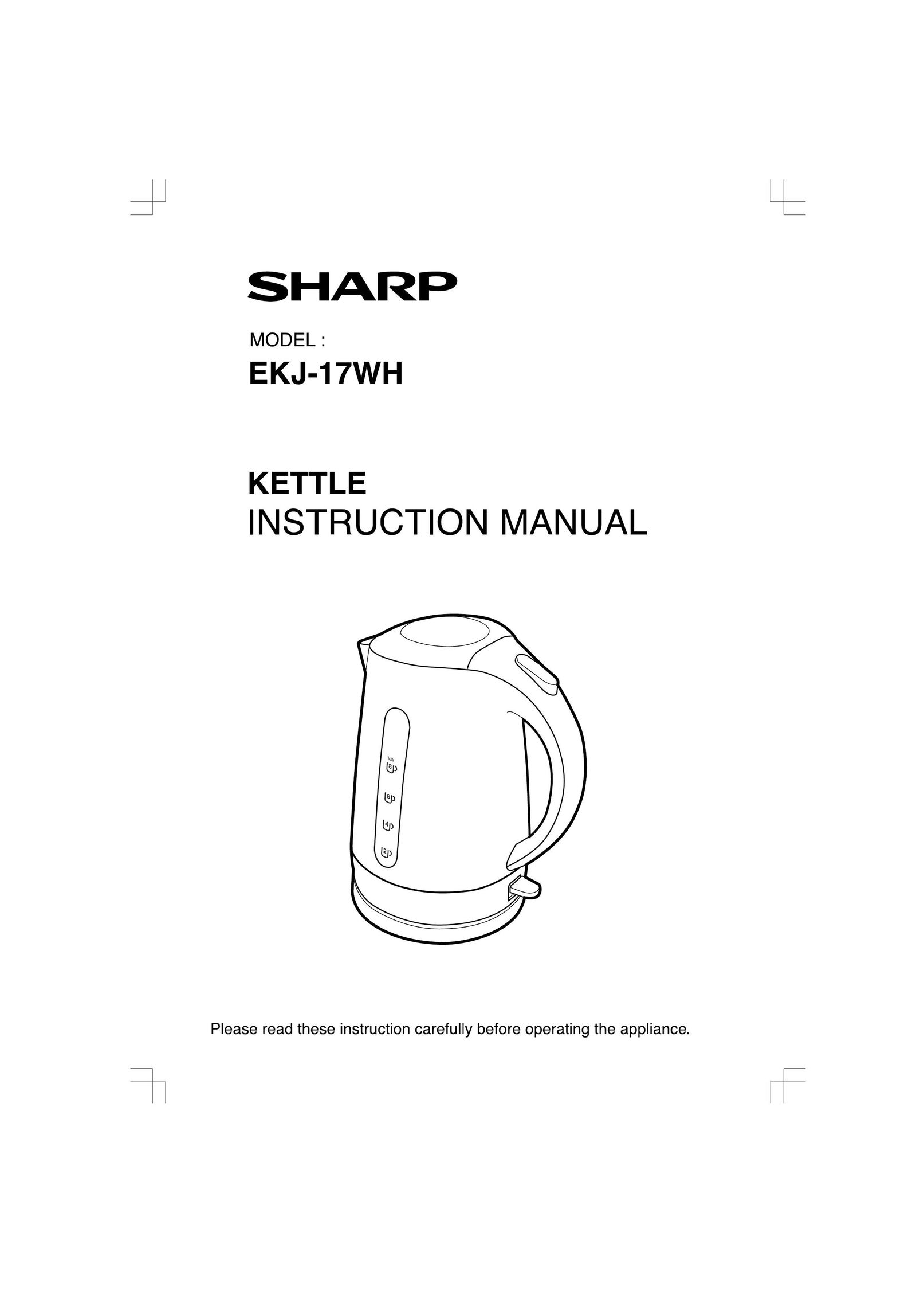 Sharp EKJ-17WH Hot Beverage Maker User Manual