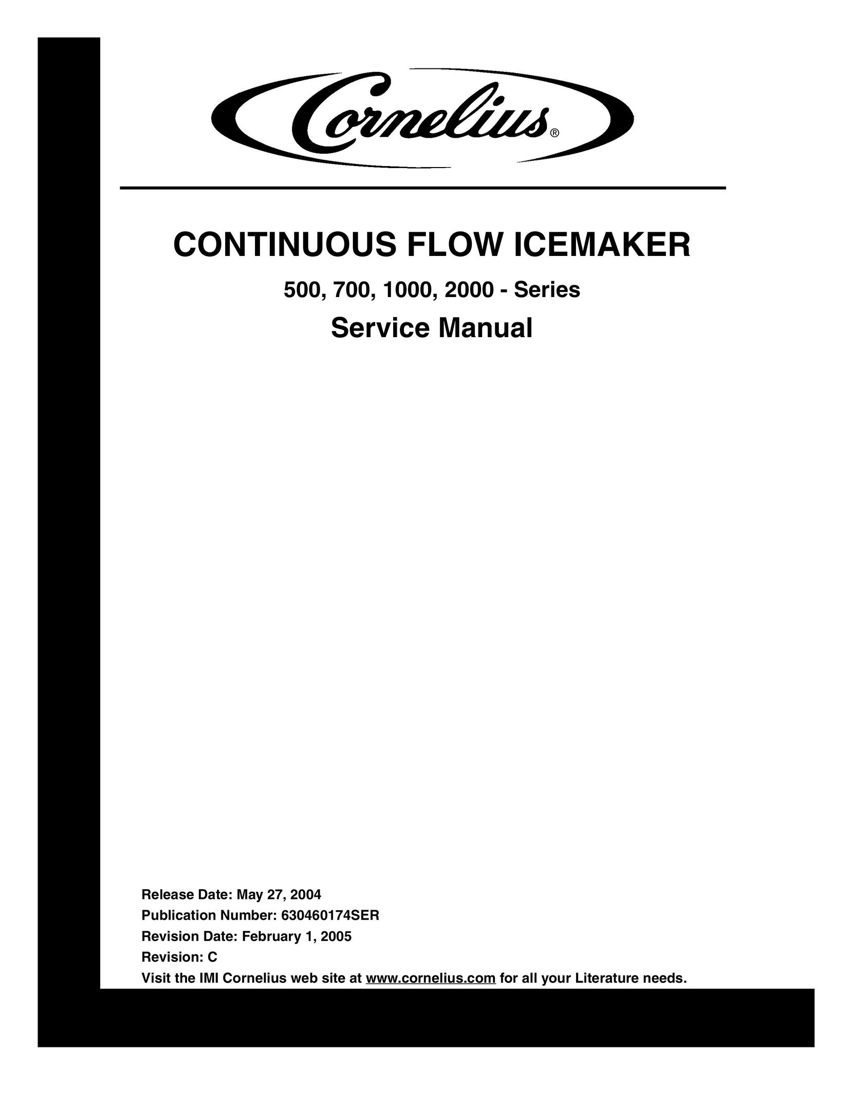 Cornelius 1000 - Series Ice Maker User Manual
