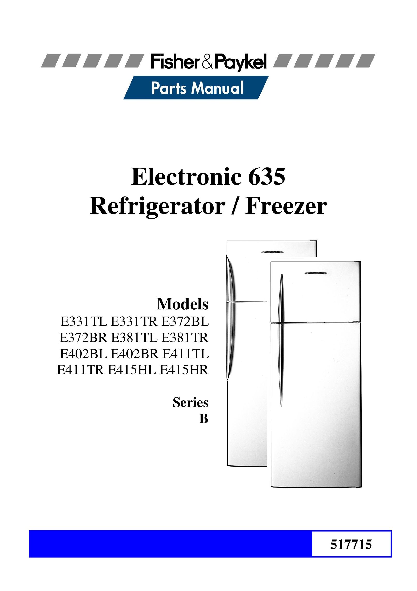 Fisher & Paykel E372BL Ice Maker User Manual