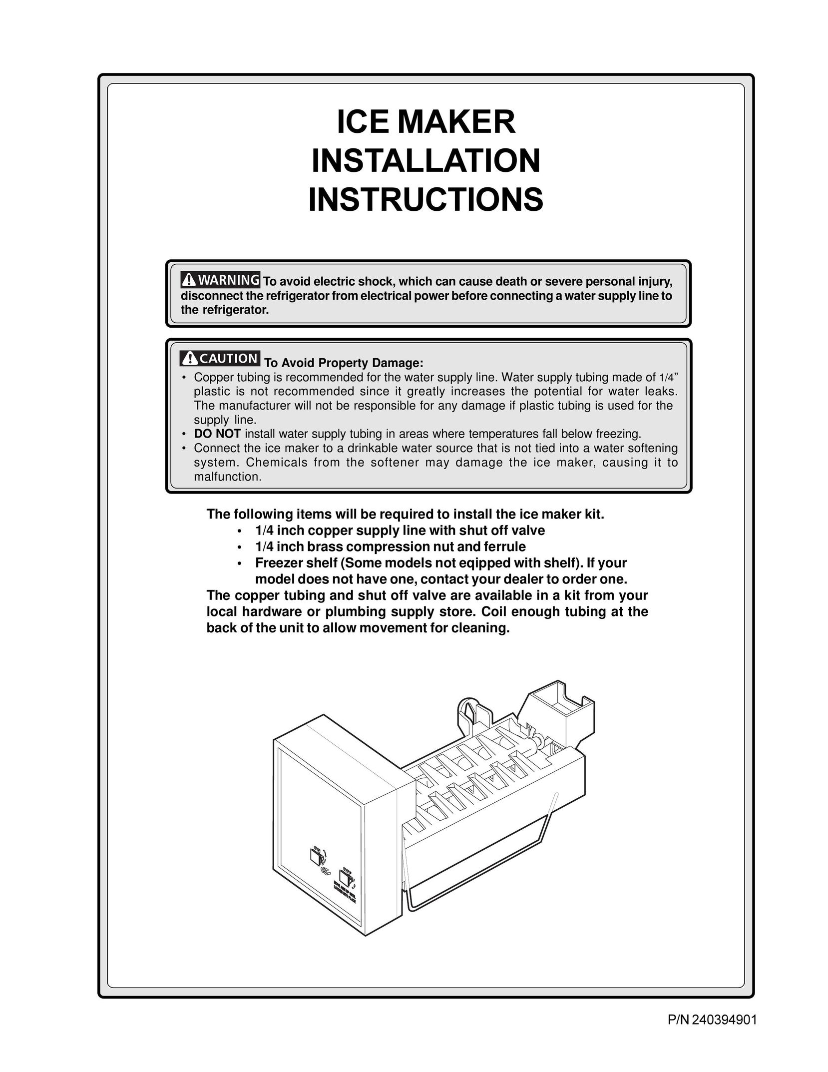 Frigidaire IM115 Ice Maker User Manual