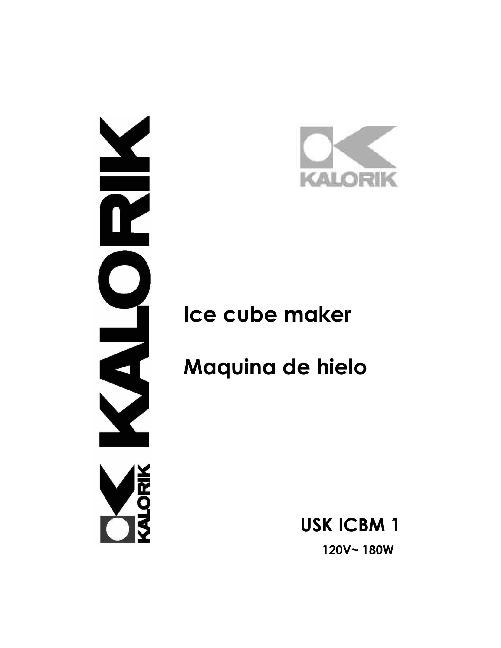 Kalorik USK ICBM 1 Ice Maker User Manual