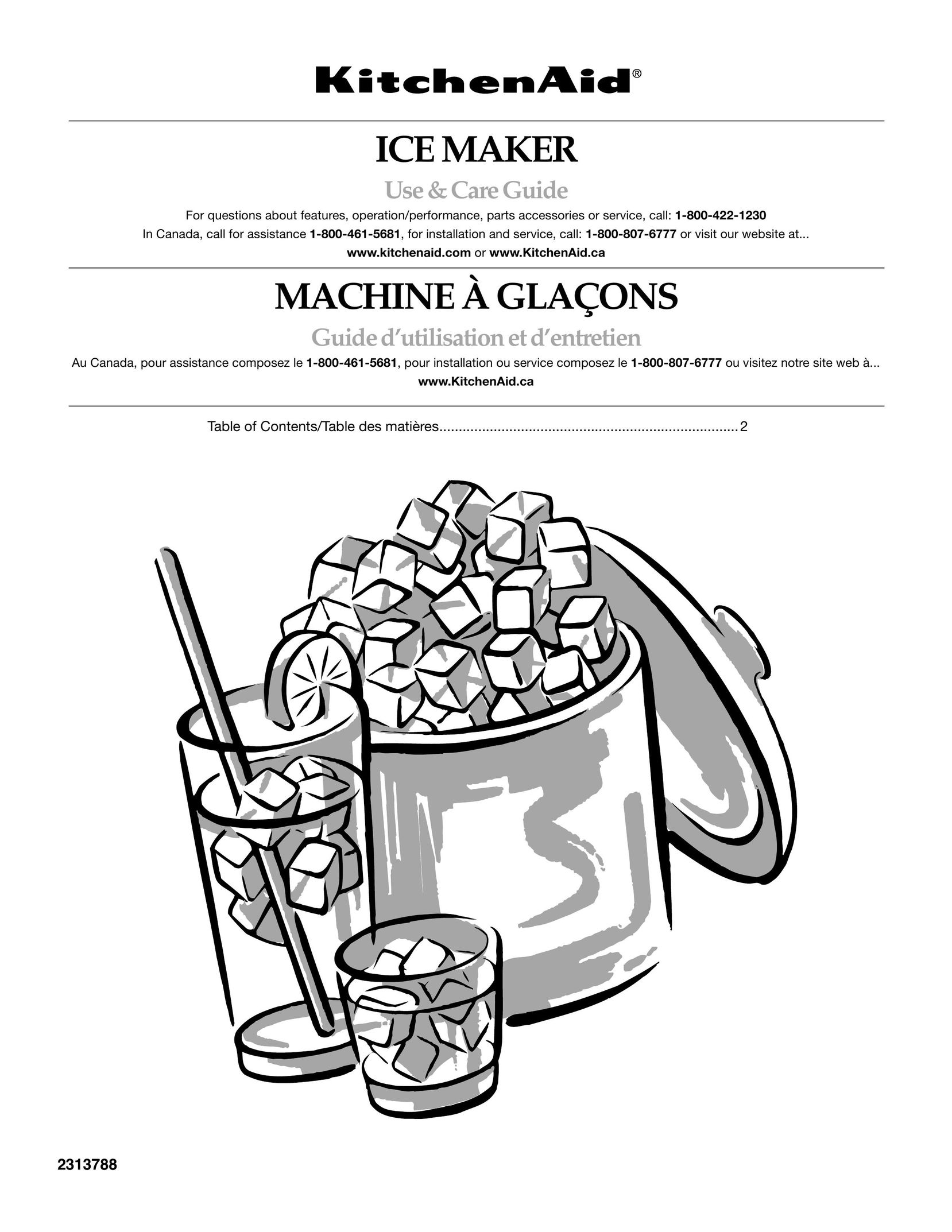 KitchenAid ICEMAKER Ice Maker User Manual