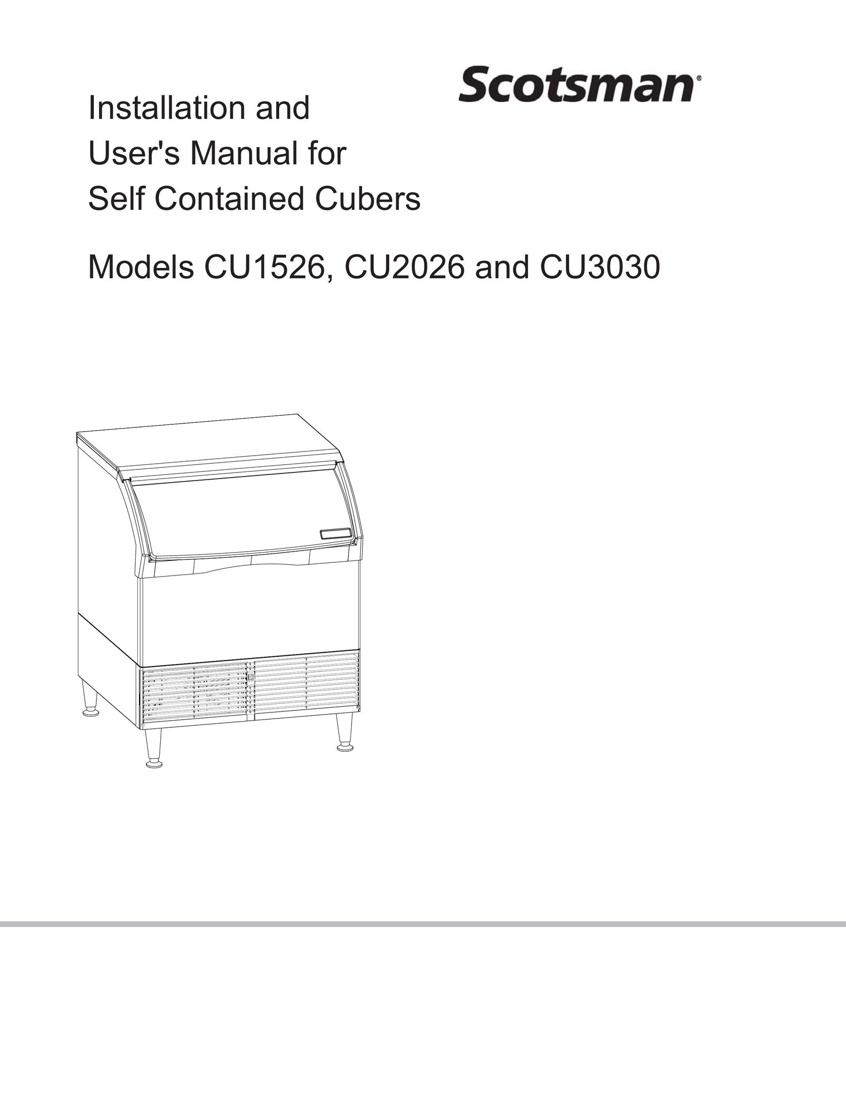 Scotsman Ice CU2026 Ice Maker User Manual