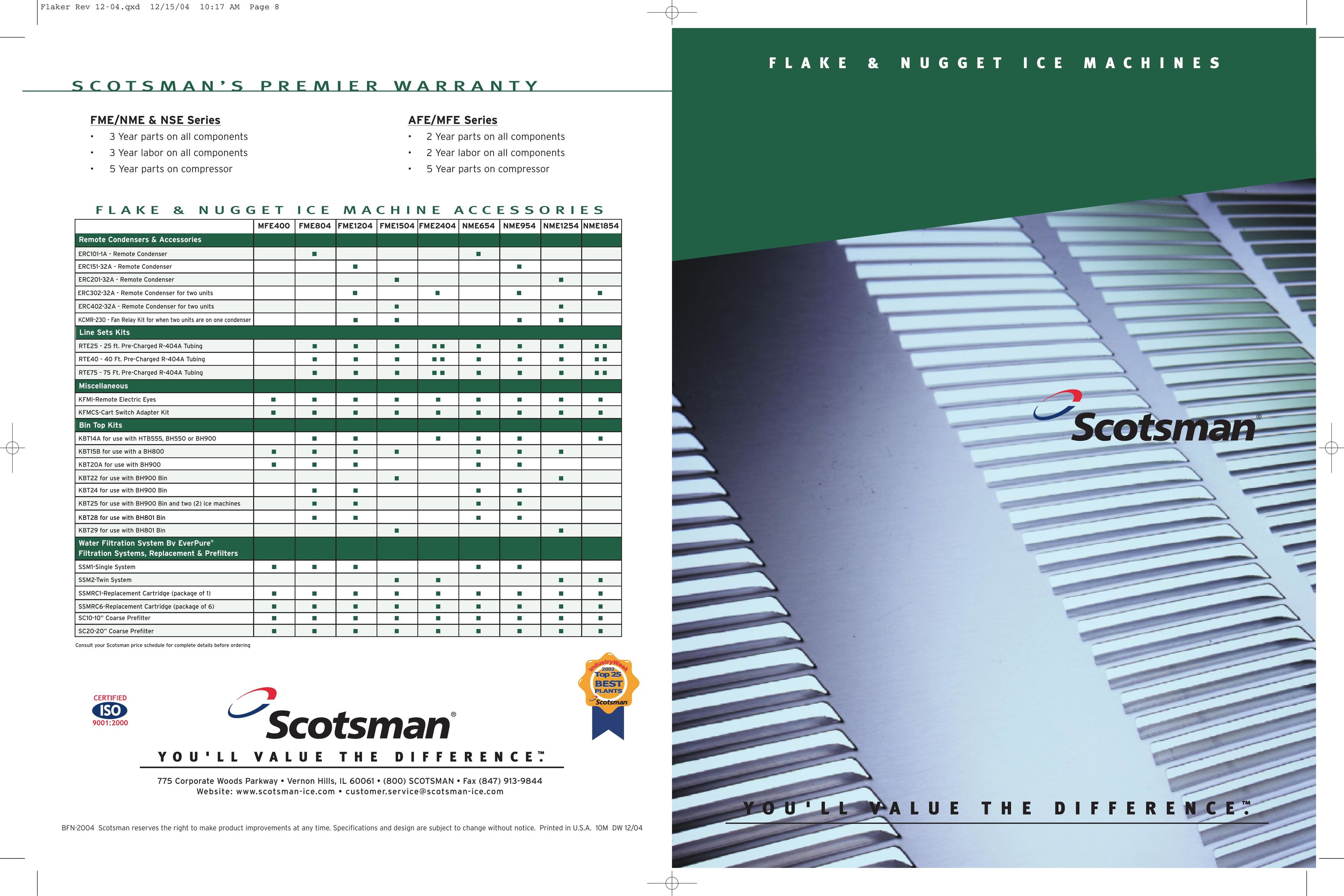 Scotsman Ice FME1504 Ice Maker User Manual