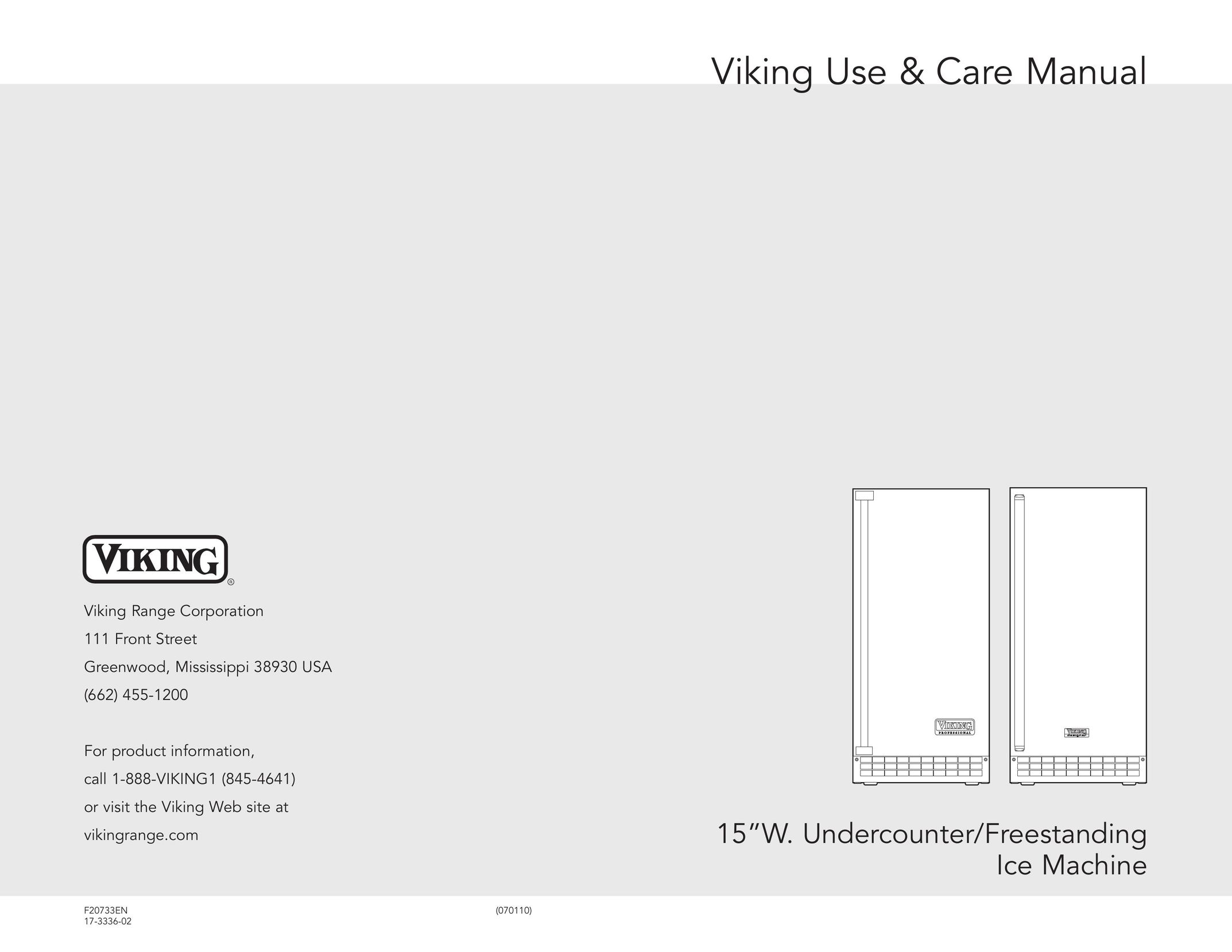 Viking F20733EN Ice Maker User Manual
