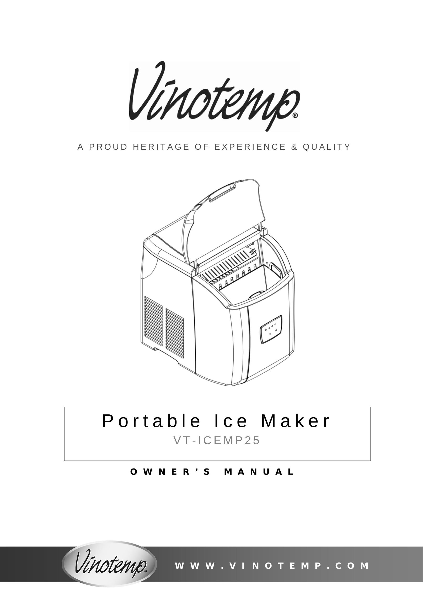 Vinotemp V T - I C E M P 2 5 Ice Maker User Manual