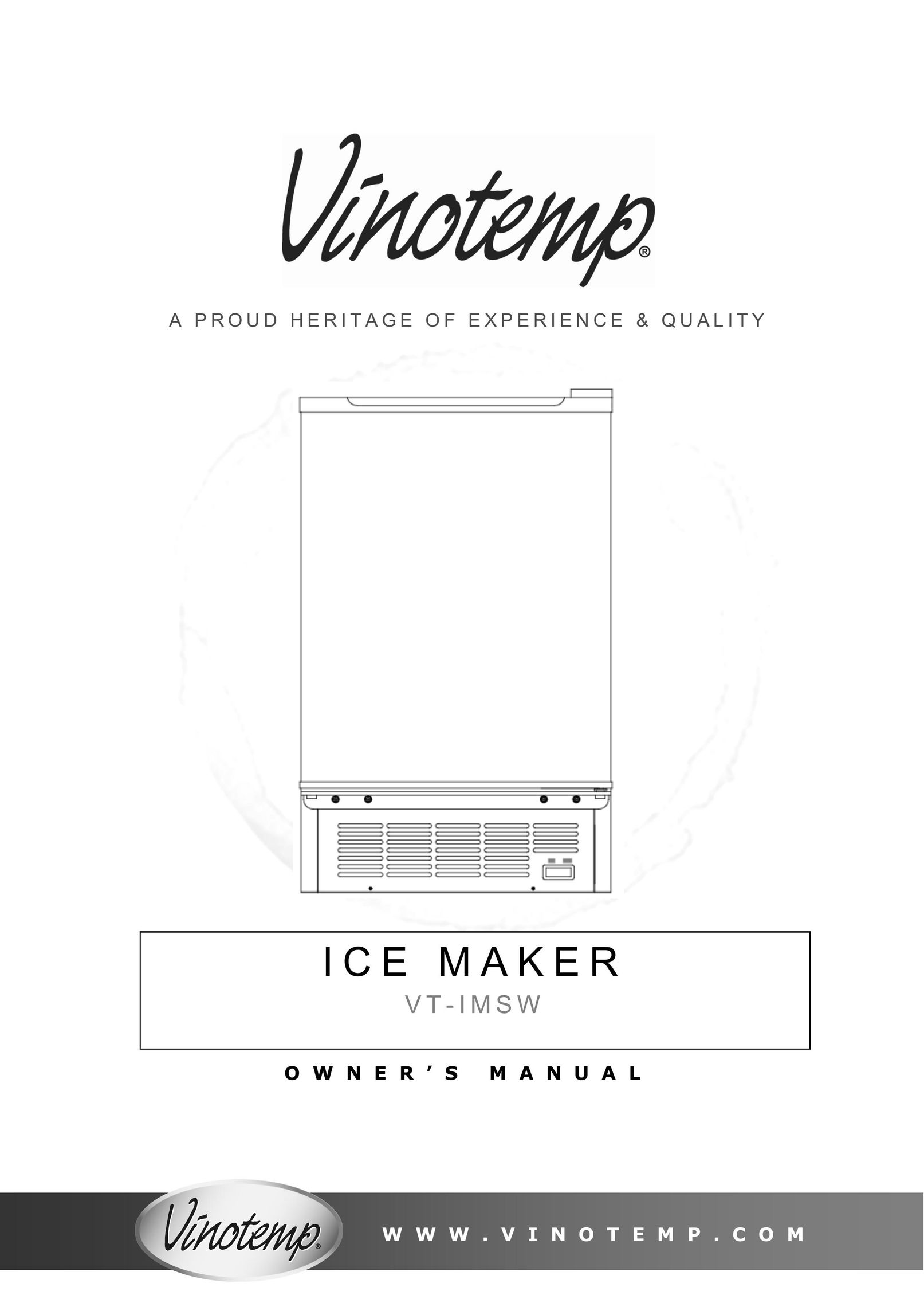 Vinotemp VT - IMSW Ice Maker User Manual
