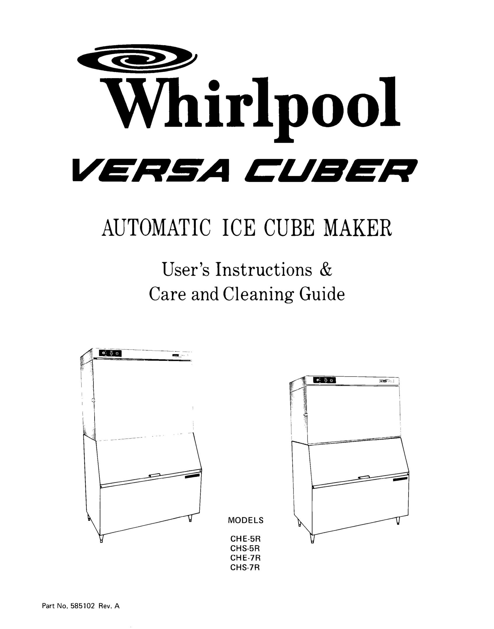Whirlpool che-5r Ice Maker User Manual