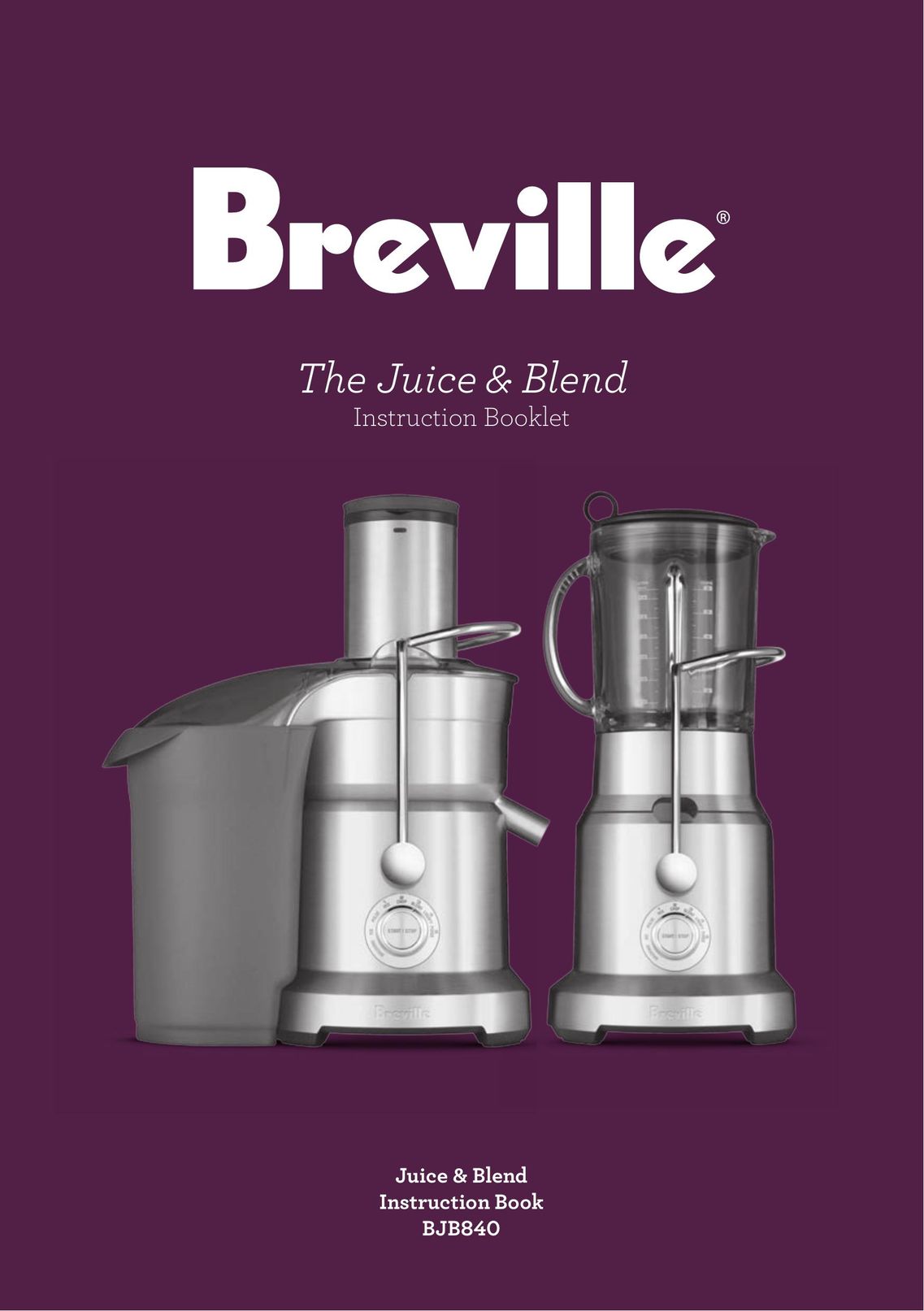 Breville BJB840 Juicer User Manual