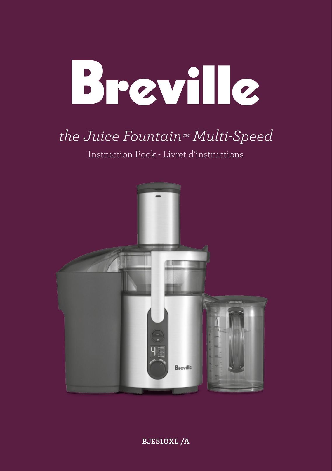 Breville BJE510XL/A Juicer User Manual