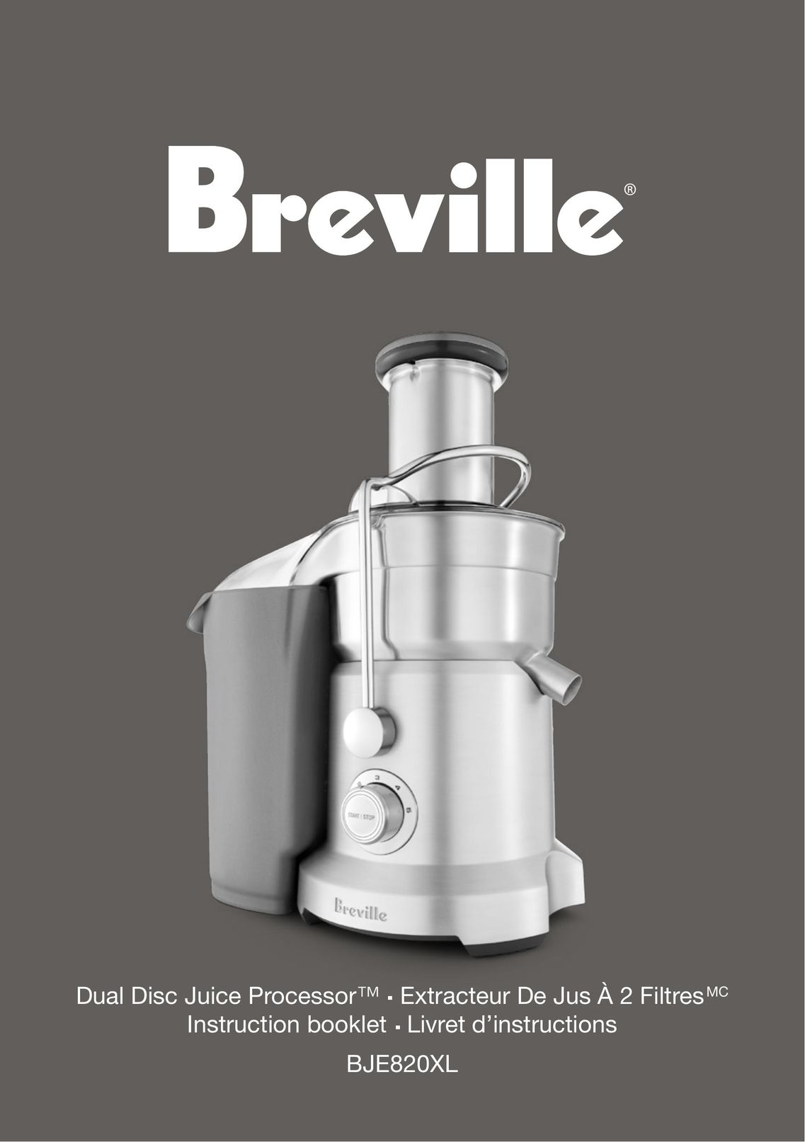 Breville BJE820XL Juicer User Manual