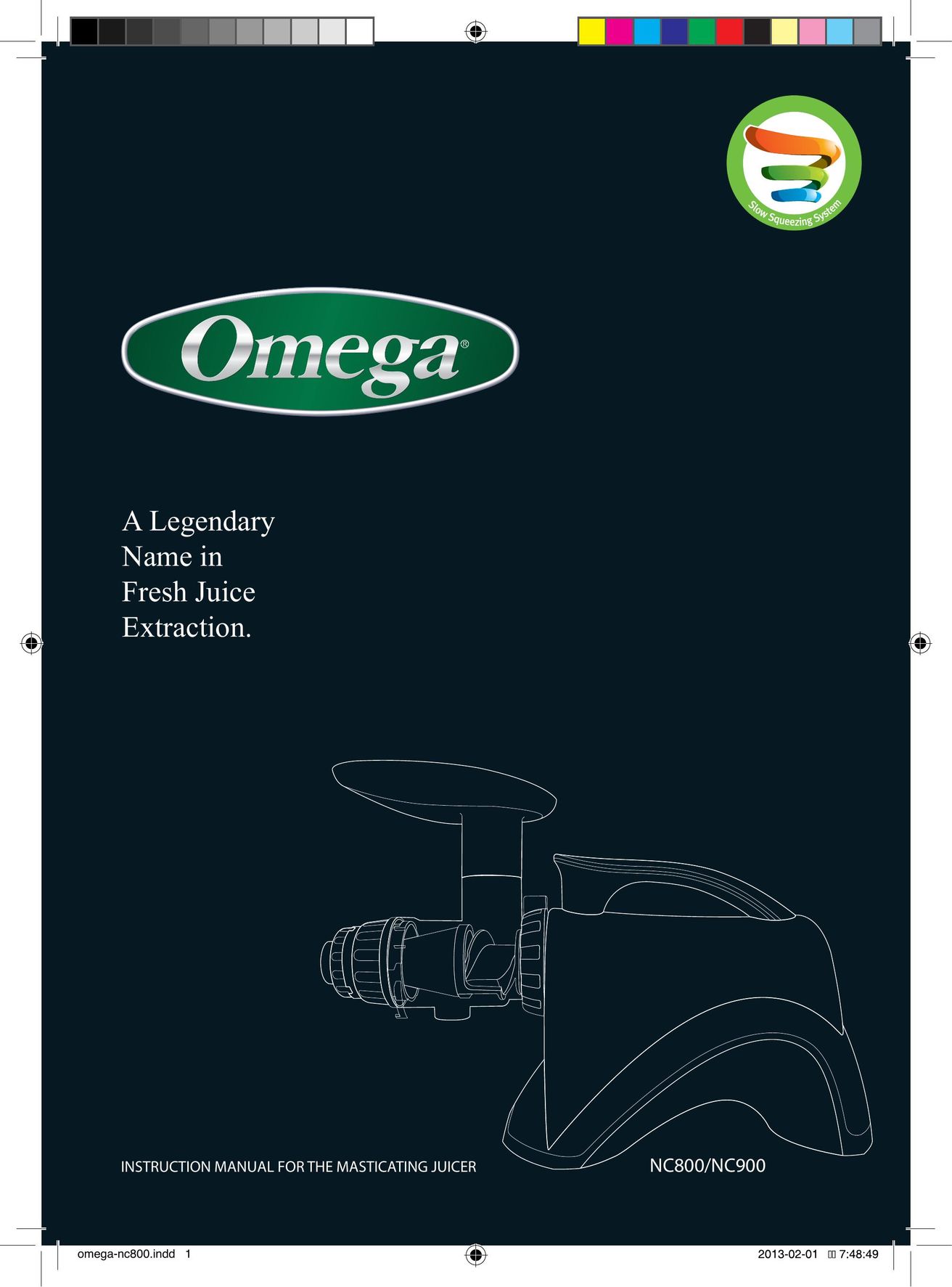 Omega NC900 Juicer User Manual