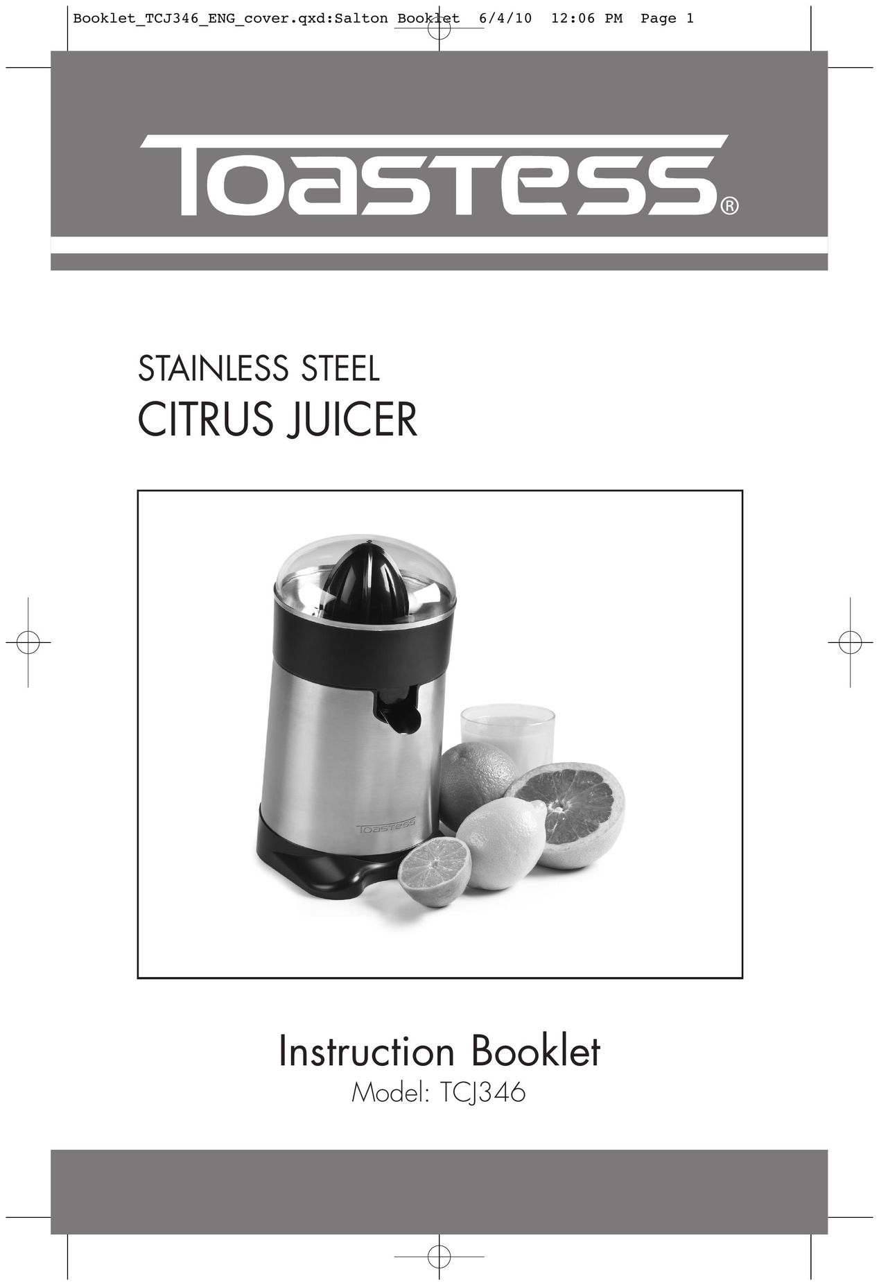 Toastess TCJ346 Juicer User Manual