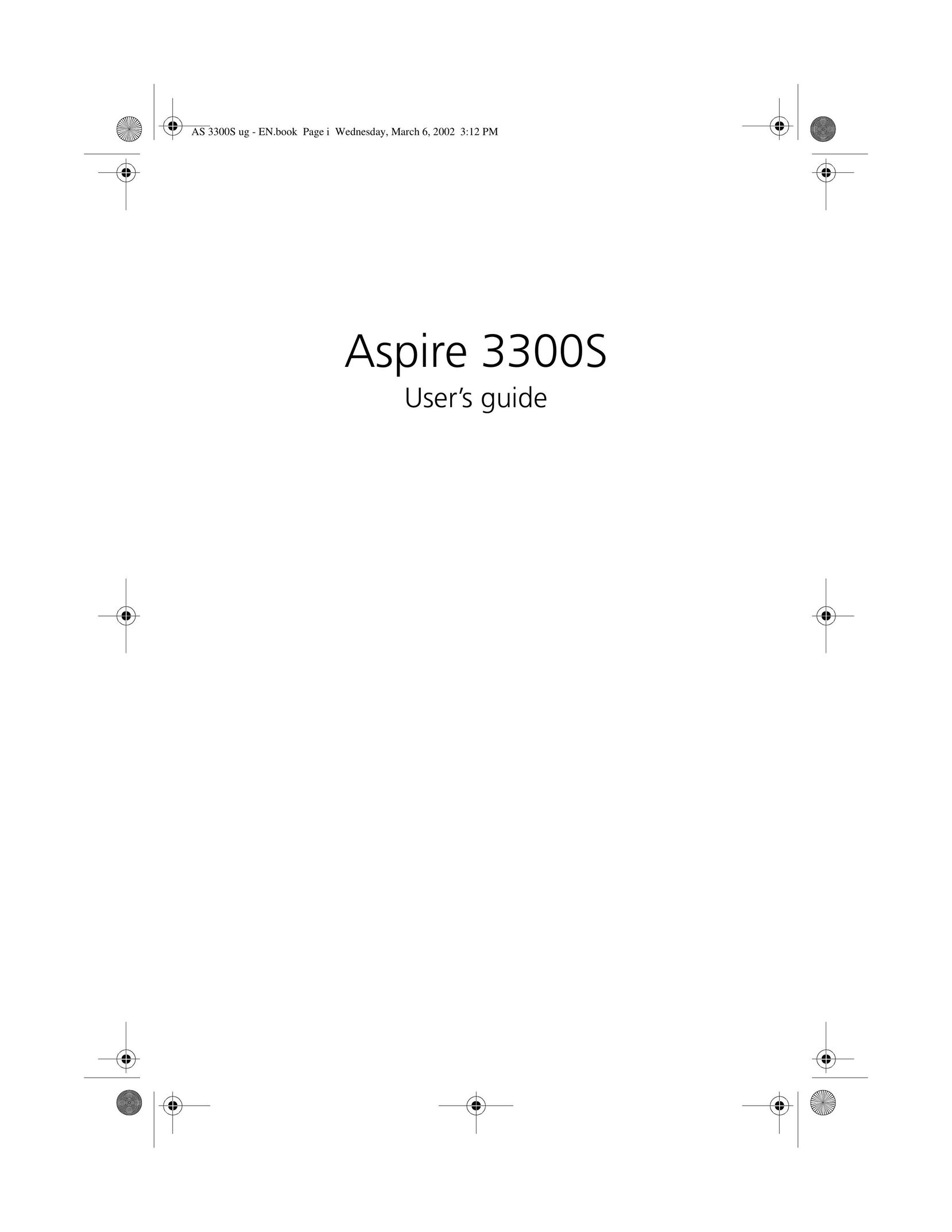 Acer Aspire 3300S Kitchen Entertainment Center User Manual