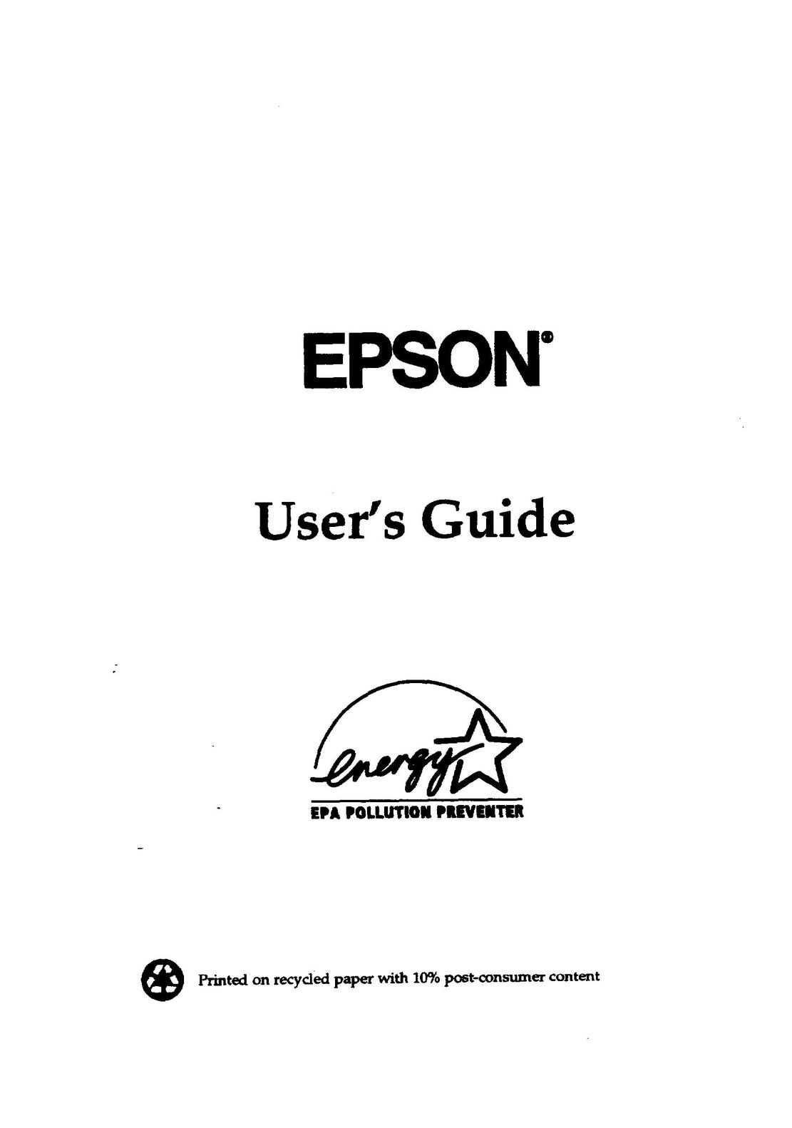 Epson ActionTower 3000 Computer Kitchen Entertainment Center User Manual