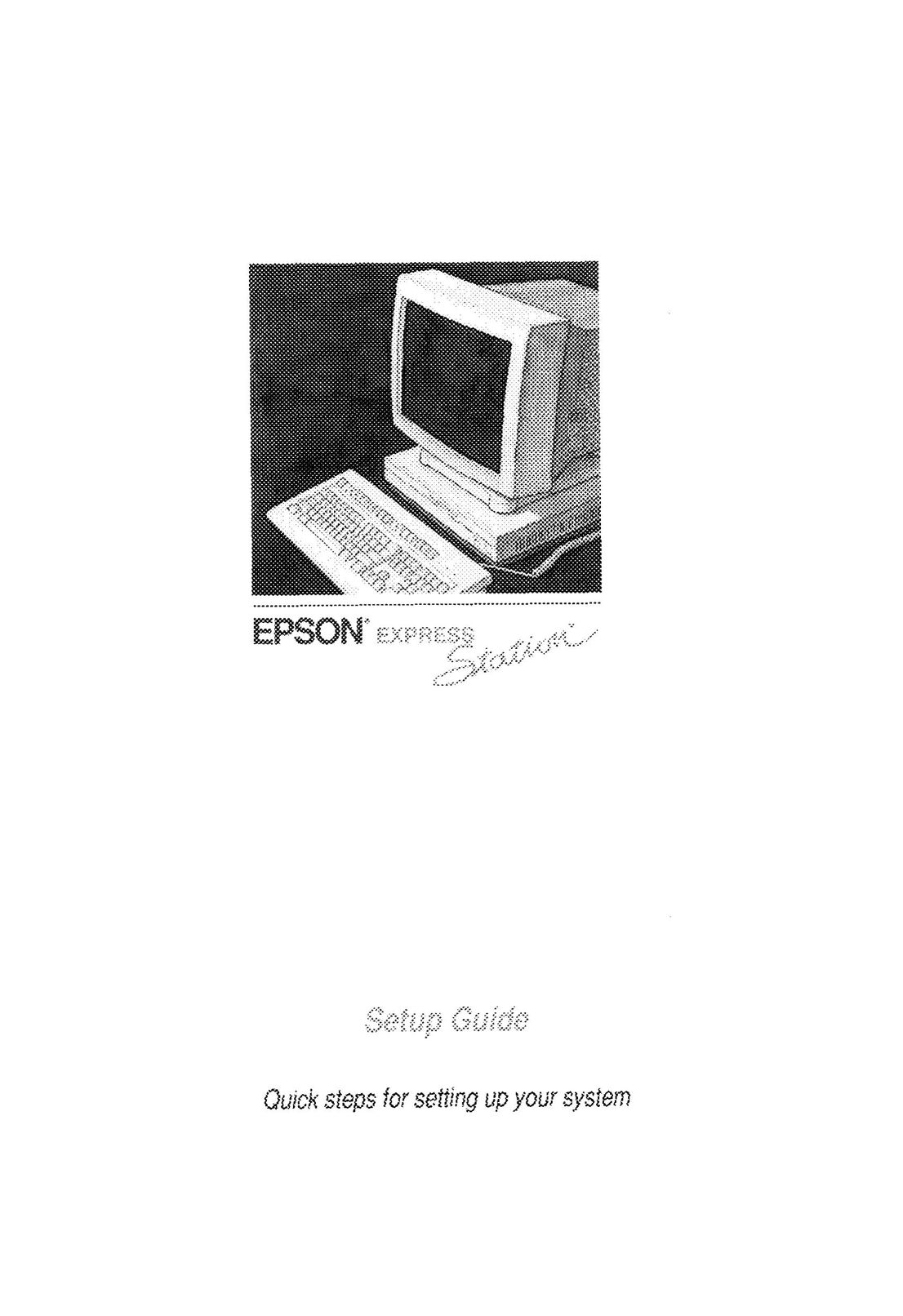Epson Express Station Kitchen Entertainment Center User Manual