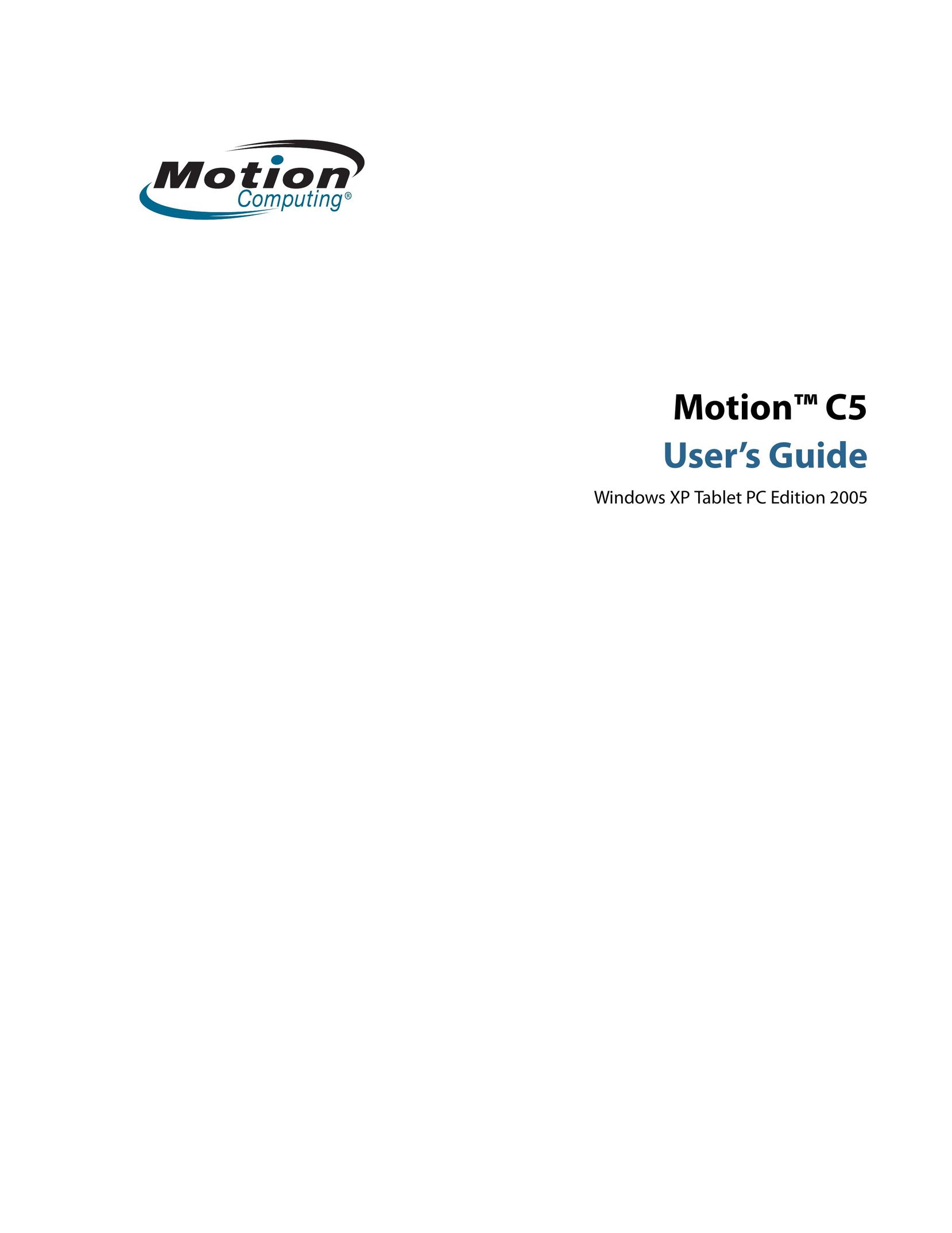 Motion Computing C5 Kitchen Entertainment Center User Manual